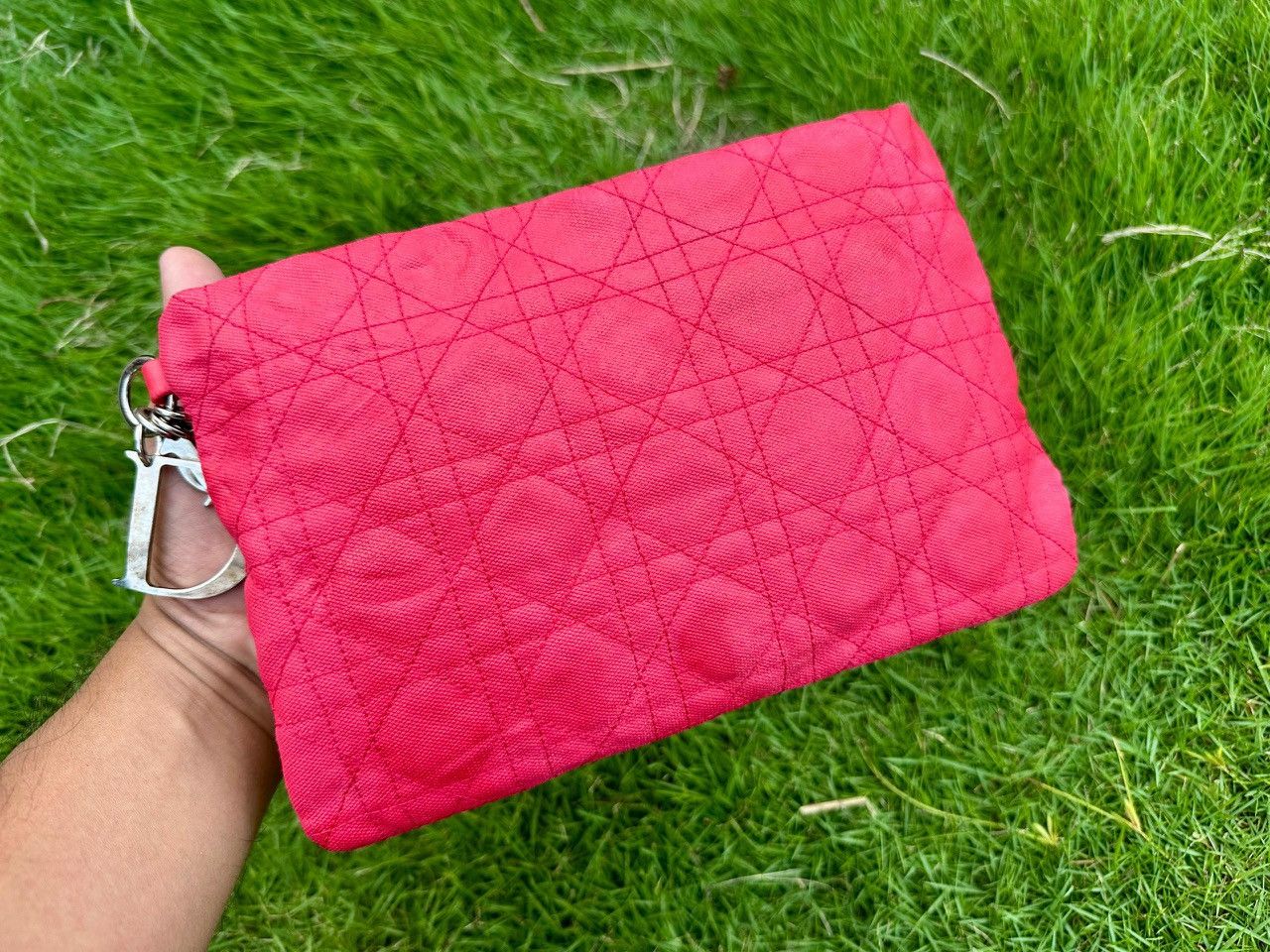 Dior Authentic Christian Dior Panarea Cannage Quilted Canvas Size ONE SIZE - 1 Thumbnail