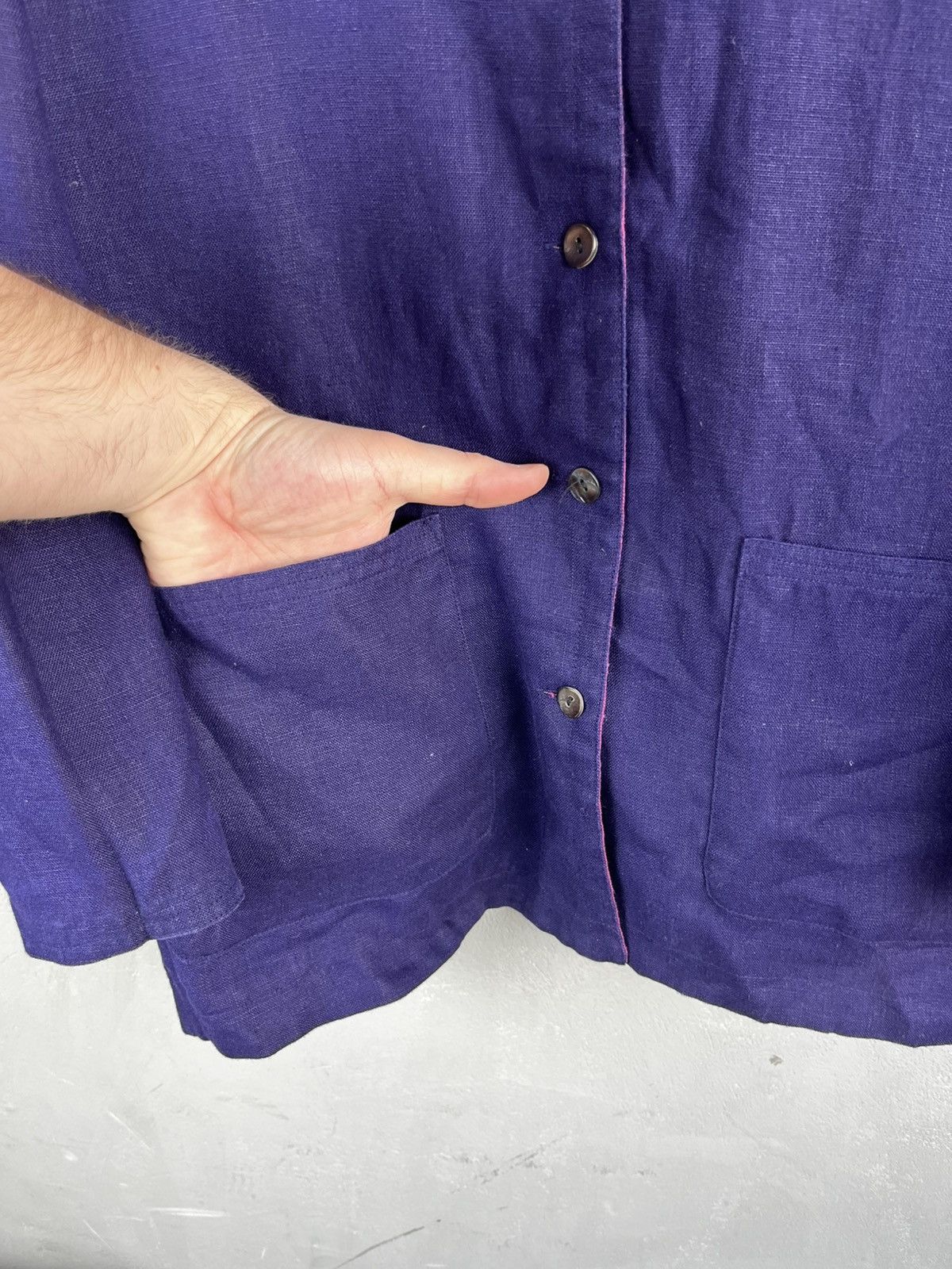 Gudrun Sjoden gudrun sjödén linen jacket 2/1 size s Size S / US 4 / IT 40 - 3 Thumbnail