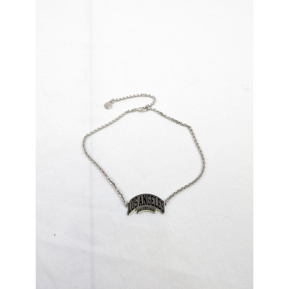Balenciaga o1rshd1 Q:2 / Size: OS / Los Angeles Necklace in Silver Size ONE SIZE - 1 Thumbnail