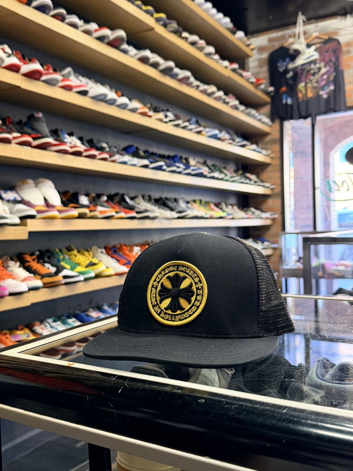 Chrome Hearts Circle Logo Trucker Hat