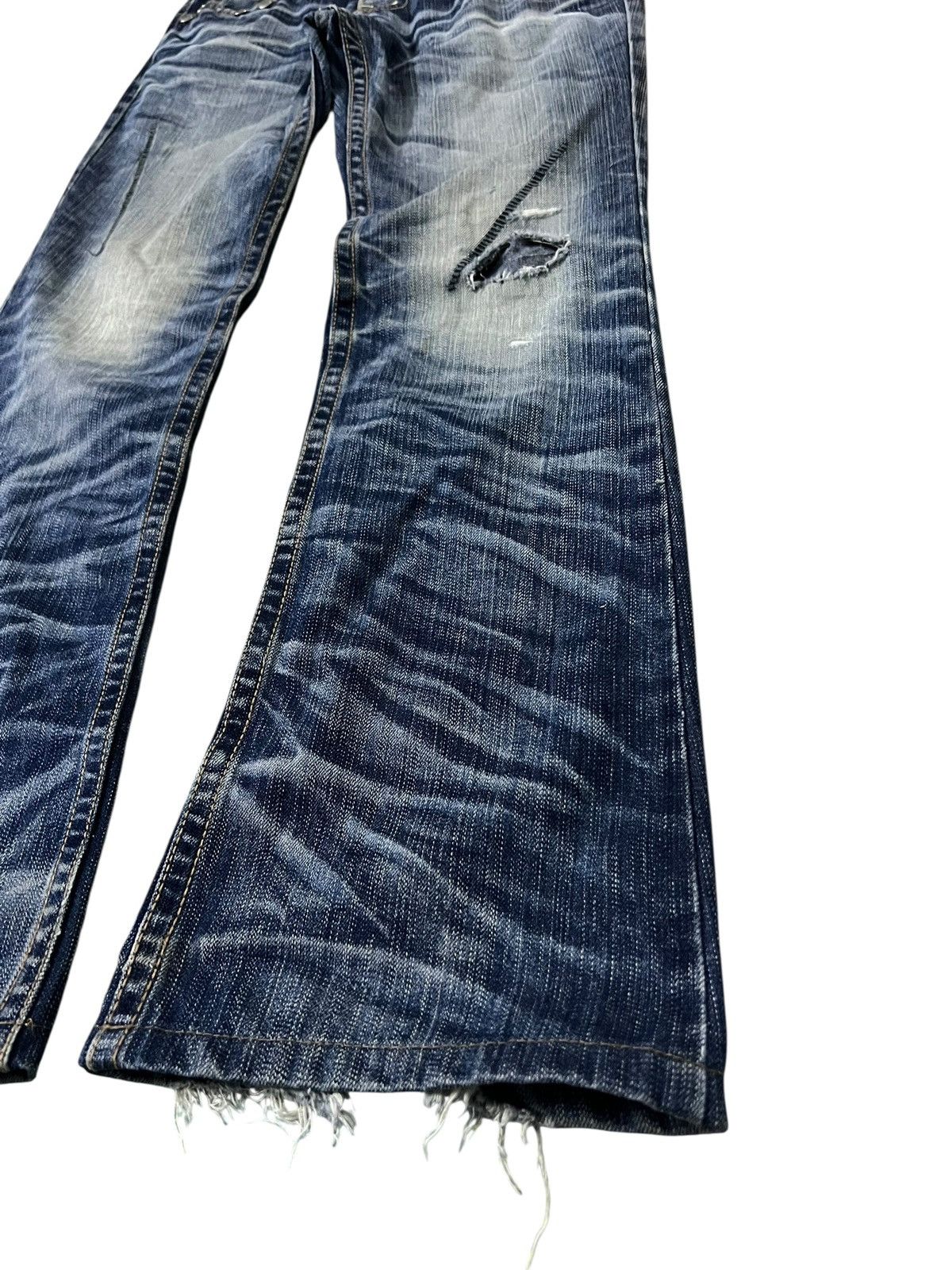 If Six Was Nine Vintage Flare Zz-First O Pinball Active Market Claw Jean Size US 30 / EU 46 - 4 Thumbnail