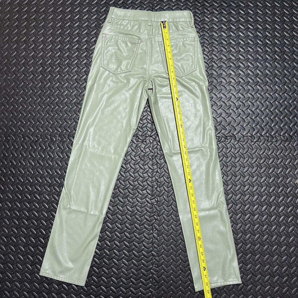 American Eagle Outfitters American Eagle Pants Vegan Leather High Rise Size 00 NEW Size 24" / US 00 / IT 34 - 15 Thumbnail