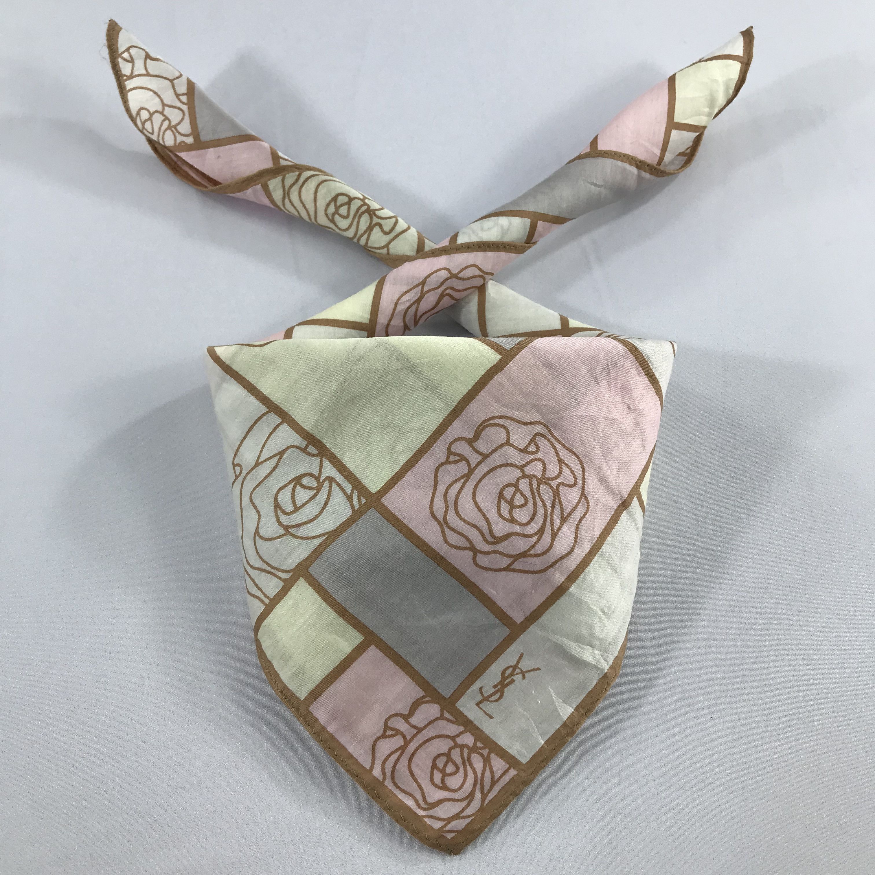 Vintage × Yves Saint Laurent Yves Saint Laurent Bandana /Handkerchief/Neckerchief -S2145 Size ONE SIZE - 3 Thumbnail