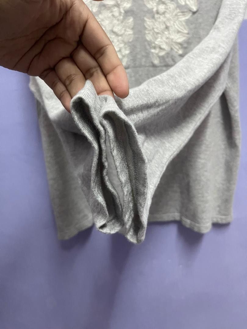 Issey Miyake 2000s Issey Miyake Plantation Flower Embroiderey Sweatshirt Size M / US 6-8 / IT 42-44 - 7 Thumbnail