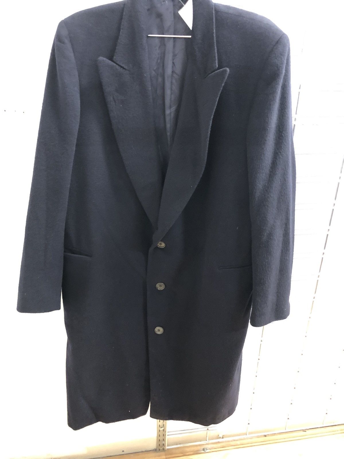 Canali Canali dark navy wool overcoat jacket 48 medium long Size US M / EU 48-50 / 2 - 1 Thumbnail