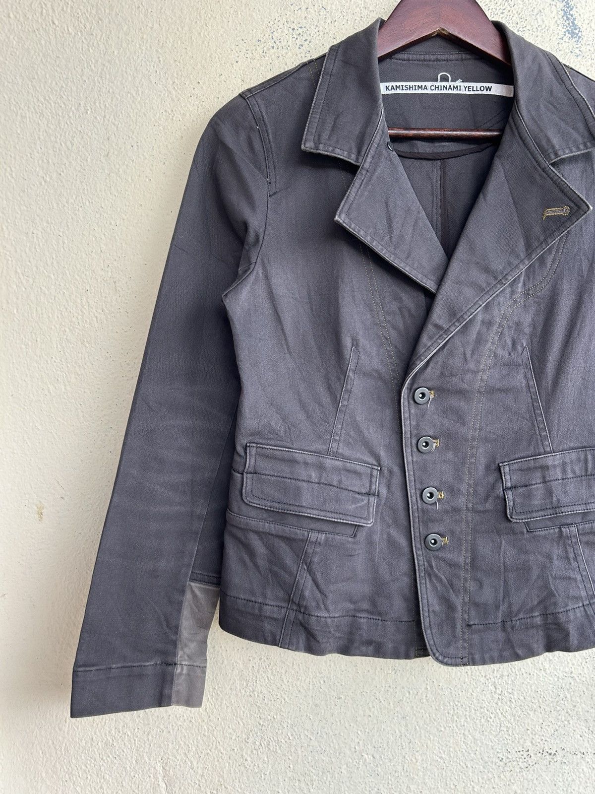 Japanese Brand Kamishima Chinami Yellow Jacket Size M / US 6-8 / IT 42-44 - 5 Thumbnail