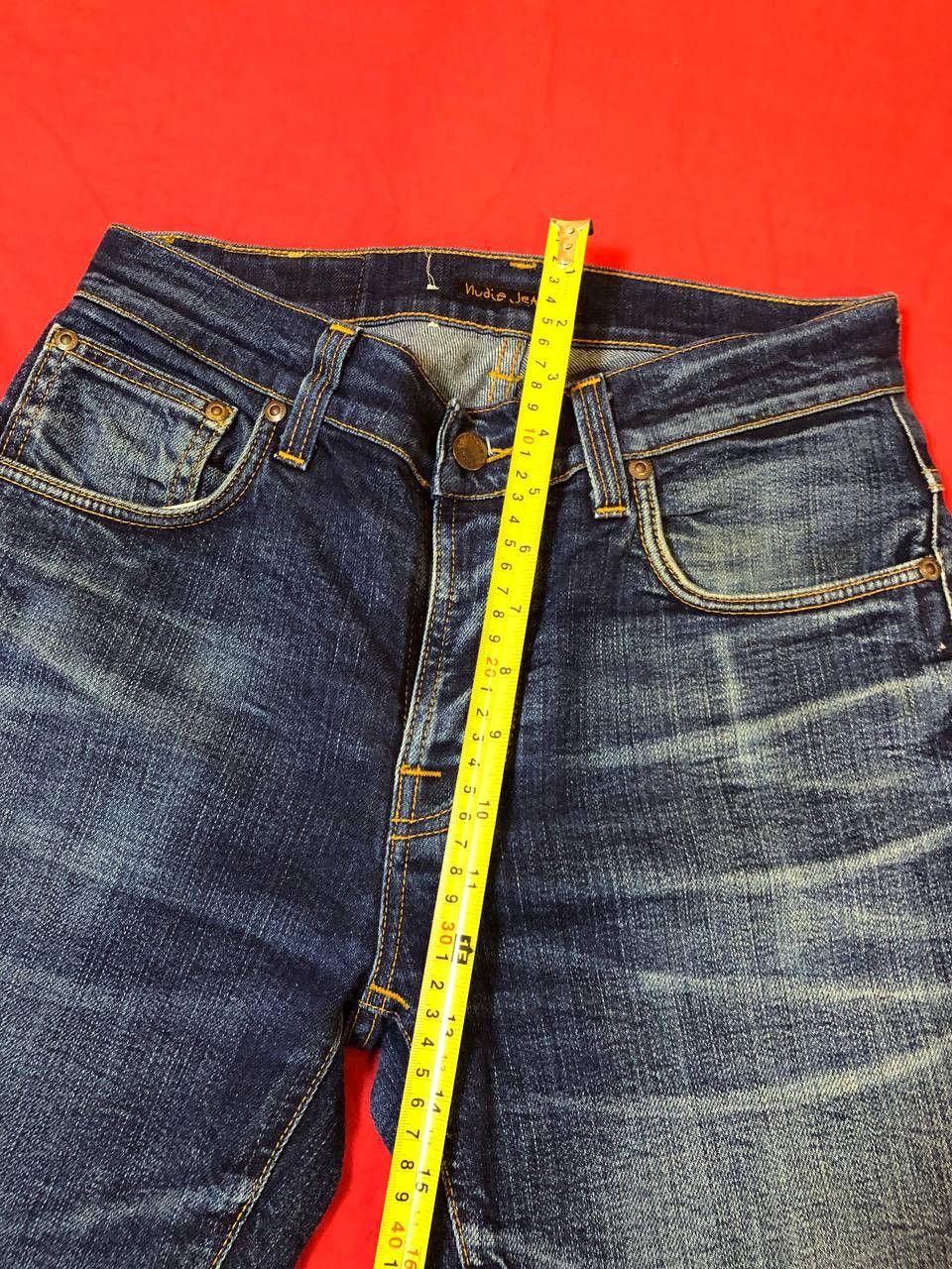 Nudie Jeans Nudie Jeans Steady Eddie Mens Blue Denim Jeans Size US 32 / EU 48 - 10 Thumbnail