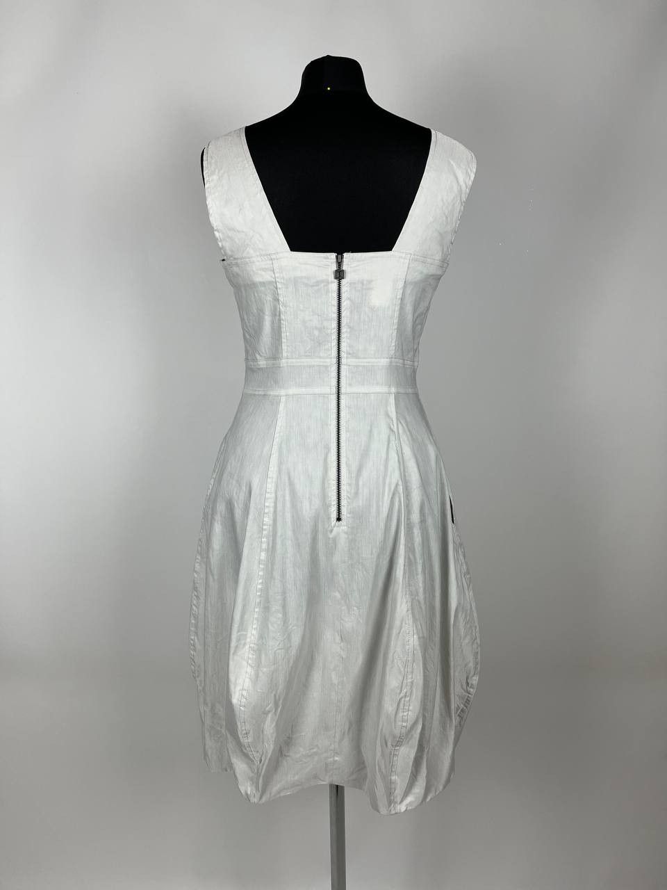 Sarah Pacini Sarah Pacini Avant Garde Linen Blend Dress Size 1 (0507) Size S / US 4 / IT 40 - 3 Thumbnail