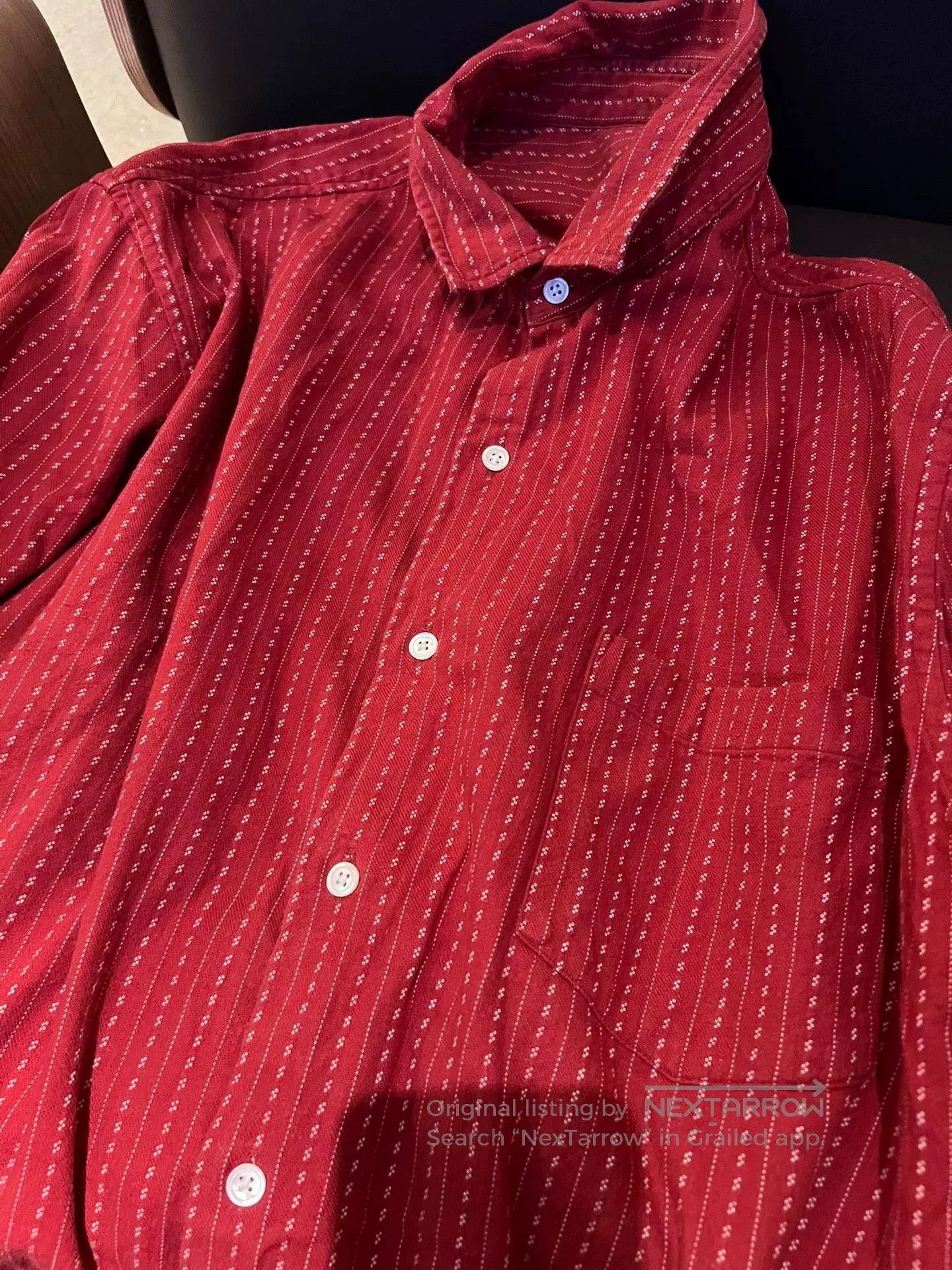 Porter Classic Porter Classic Happy Red Short Sleeve Shirt. Size US L / EU 52-54 / 3 - 2 Thumbnail
