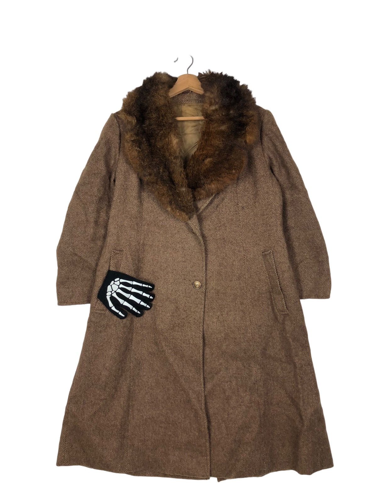 Japanese Brand 🔥Vintage Max Mara Long Jacket Double Collar Mink Fur Size US M / EU 48-50 / 2 - 1 Thumbnail