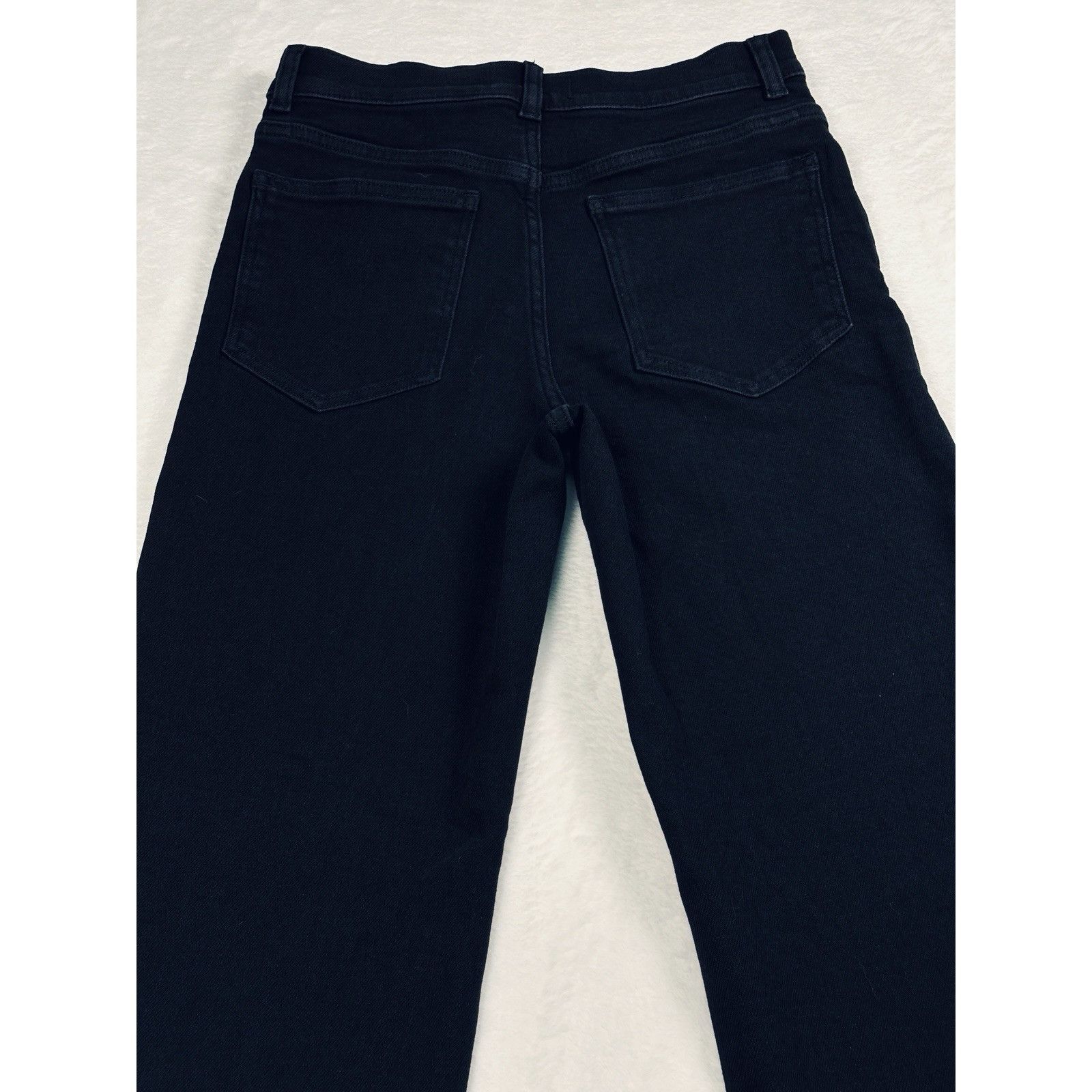 Madewell Madewell The Wide-Leg Jean Black Petite 27P High Rise Size 27" / US 4 / IT 40 - 8 Thumbnail