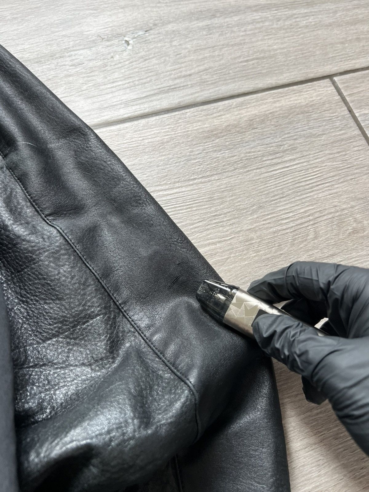 Gucci Gucci Bomber Jacket Leather Sleeve Rare Old Money Size US L / EU 52-54 / 3 - 19 Thumbnail