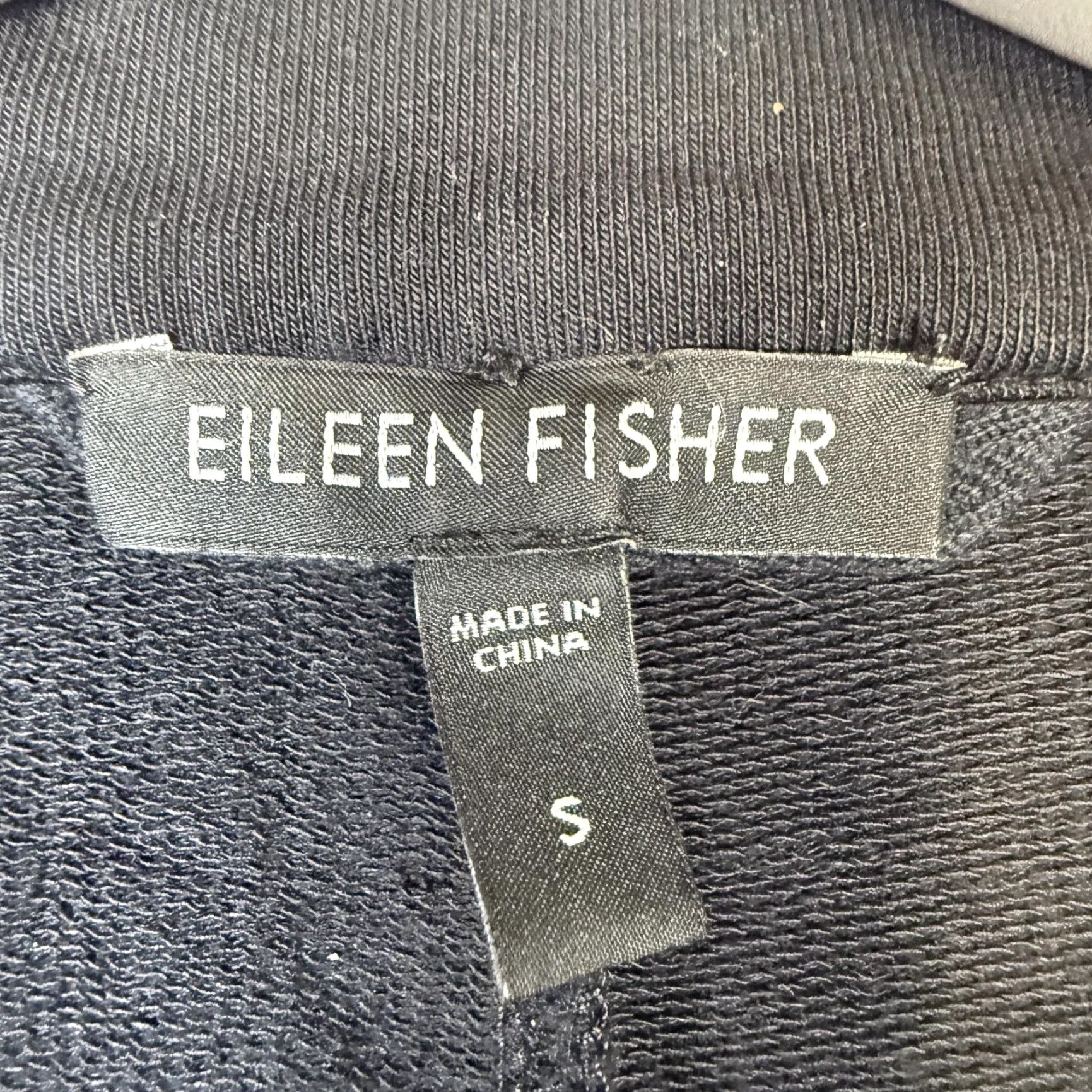 Eileen Fisher VINTAGE Eileen Fisher Pea Coat Jacket Black Cotton Women Size S Peacoat Coat Womens Small Black Cotton Peacoat Jacket Size S / US 4 / IT 40 - 2 Thumbnail