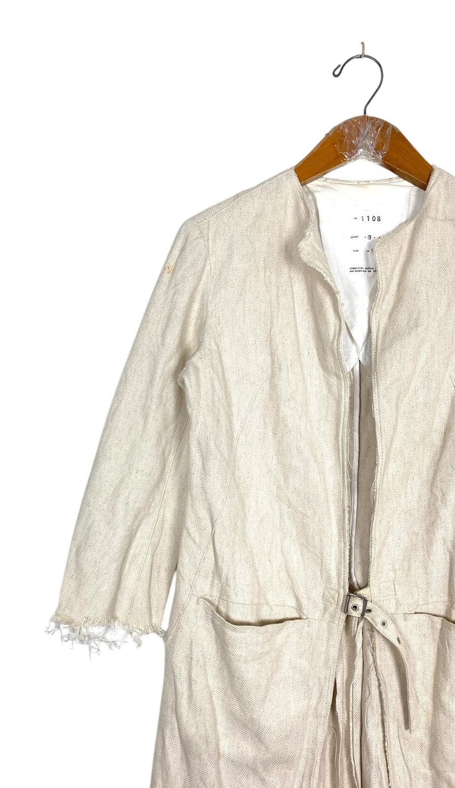 Nude: Masahiko Maruyama Nude: Masahiko Maruyama Ecru Distressed Punk Style Japan Size S / US 4 / IT 40 - 2 Thumbnail