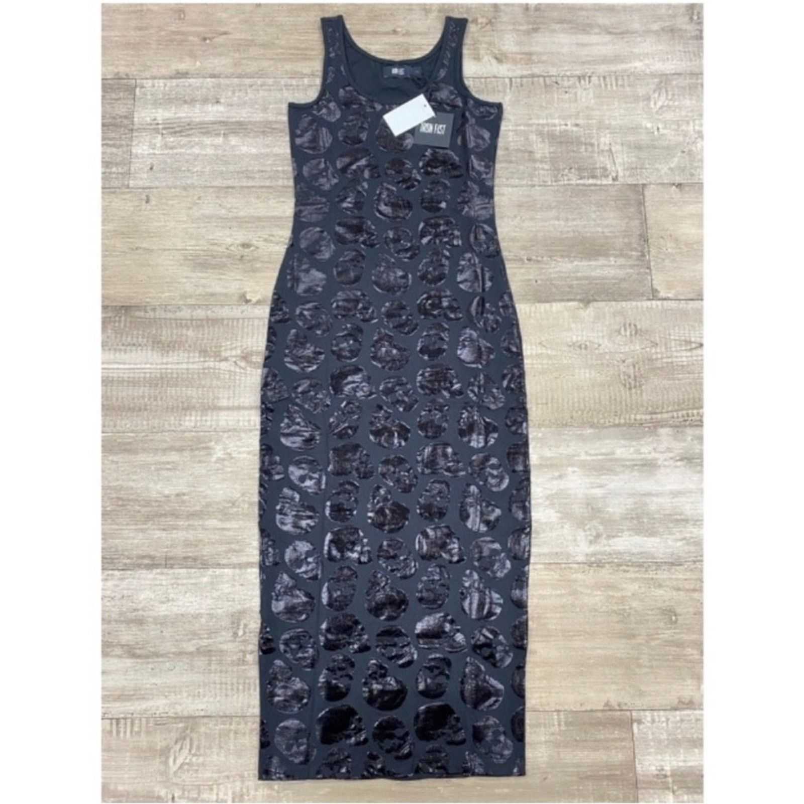 Iron Fist Iron Fist Skullz Club Black Maxi Tank Dress S Bodycon Skull Size S / US 4 / IT 40 - 6 Thumbnail