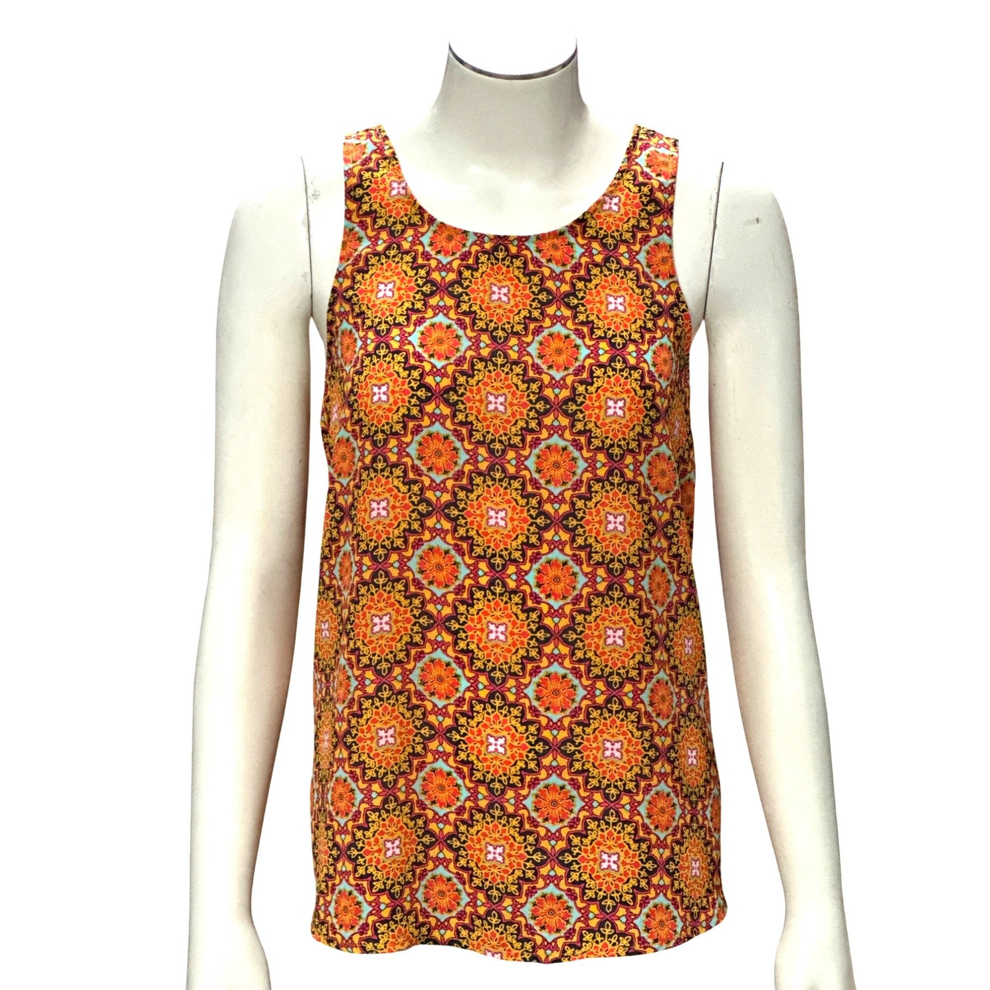Other CCC Bohemian Style Sleeveless Tank Top With Vibrant Geometri Size M / US 6-8 / IT 42-44 - 1 Thumbnail