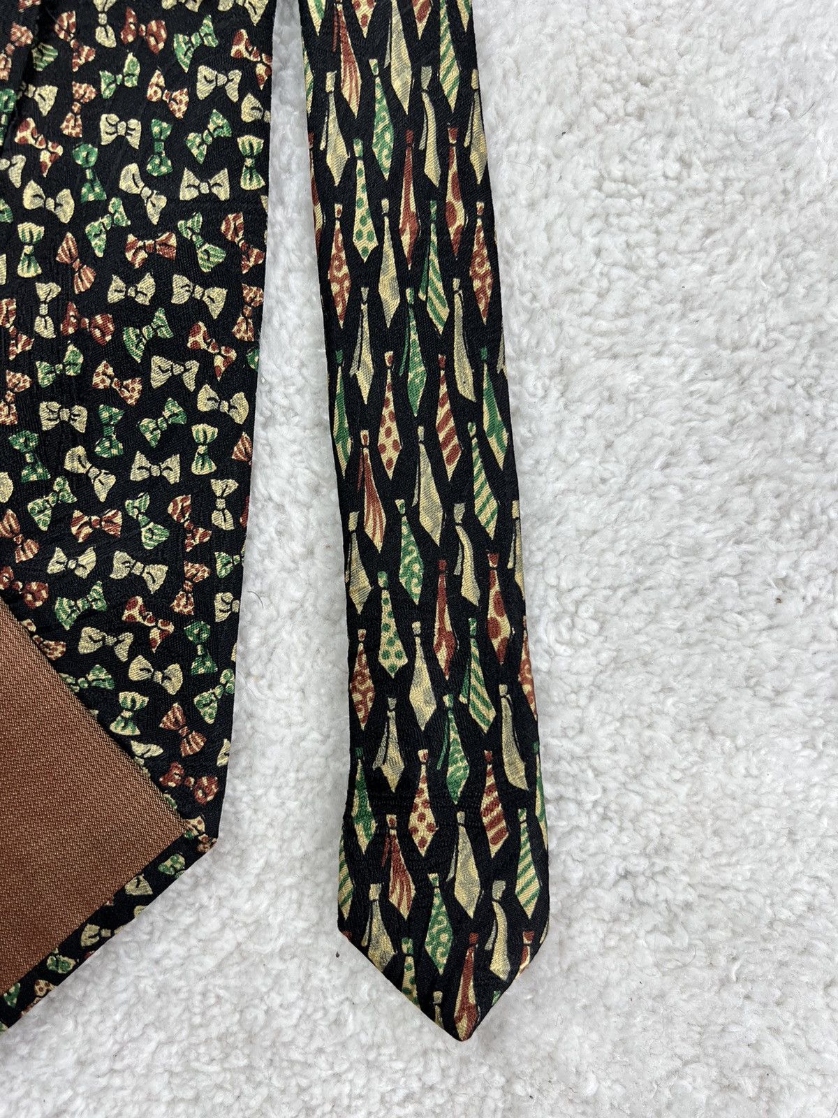 Ermenegildo Zegna Vintage Ermenegildo Zegna Silk Geometric Luxury Tie Size ONE SIZE - 8 Thumbnail