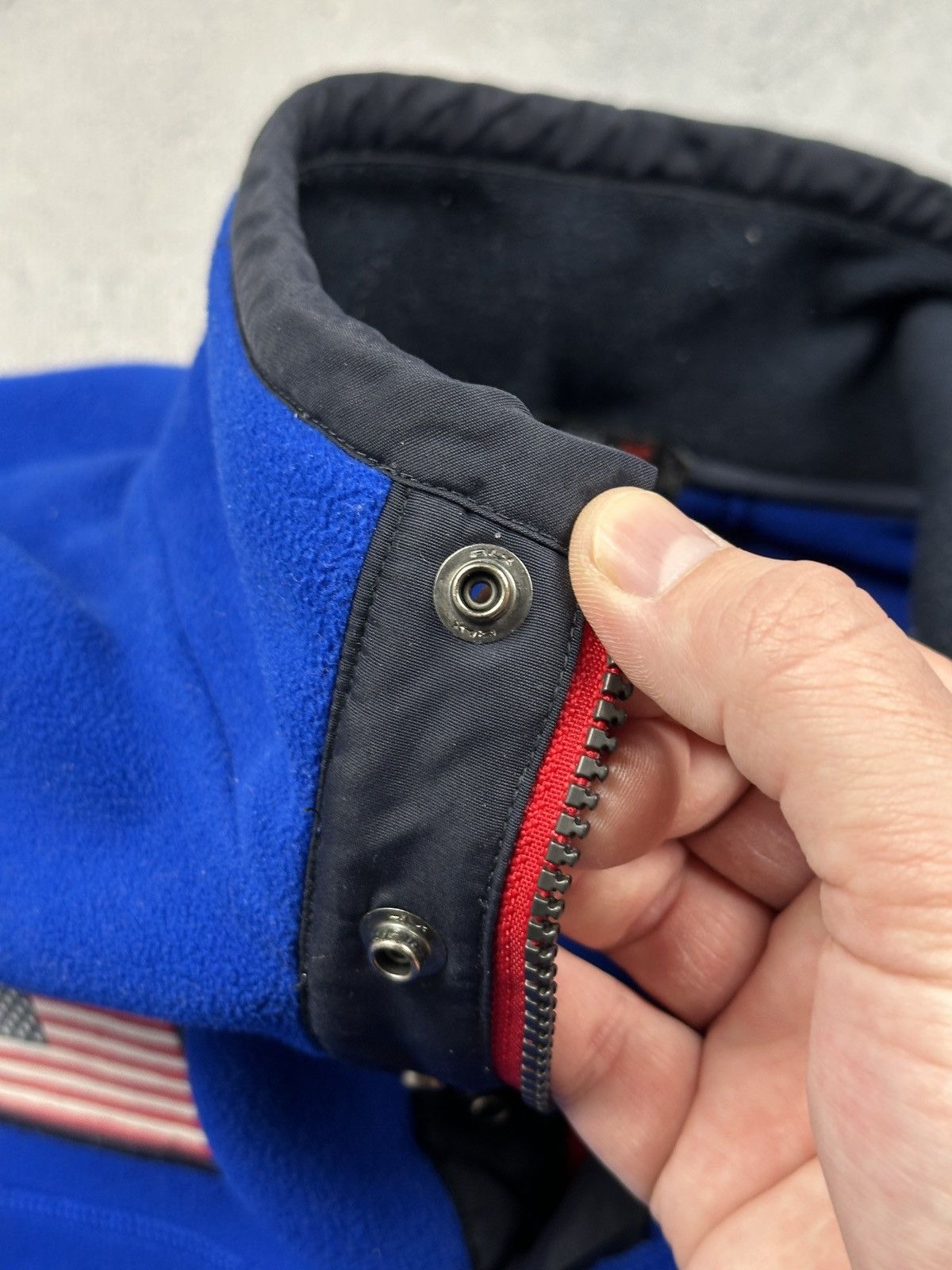 Polo Ralph Lauren Vintage RLX Ralph Lauren Fleece Pullover USA Flag Ski Tech Size US XL / EU 56 / 4 - 8 Thumbnail
