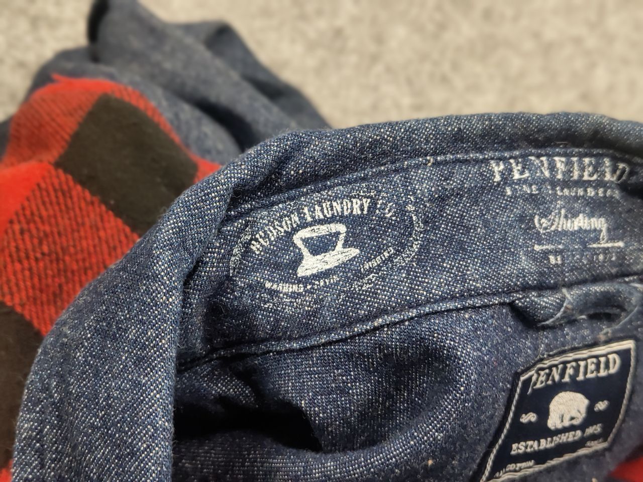 Penfield Penfield Hudson laundry Denim Check shirt USA Style Size US S / EU 44-46 / 1 - 13 Thumbnail