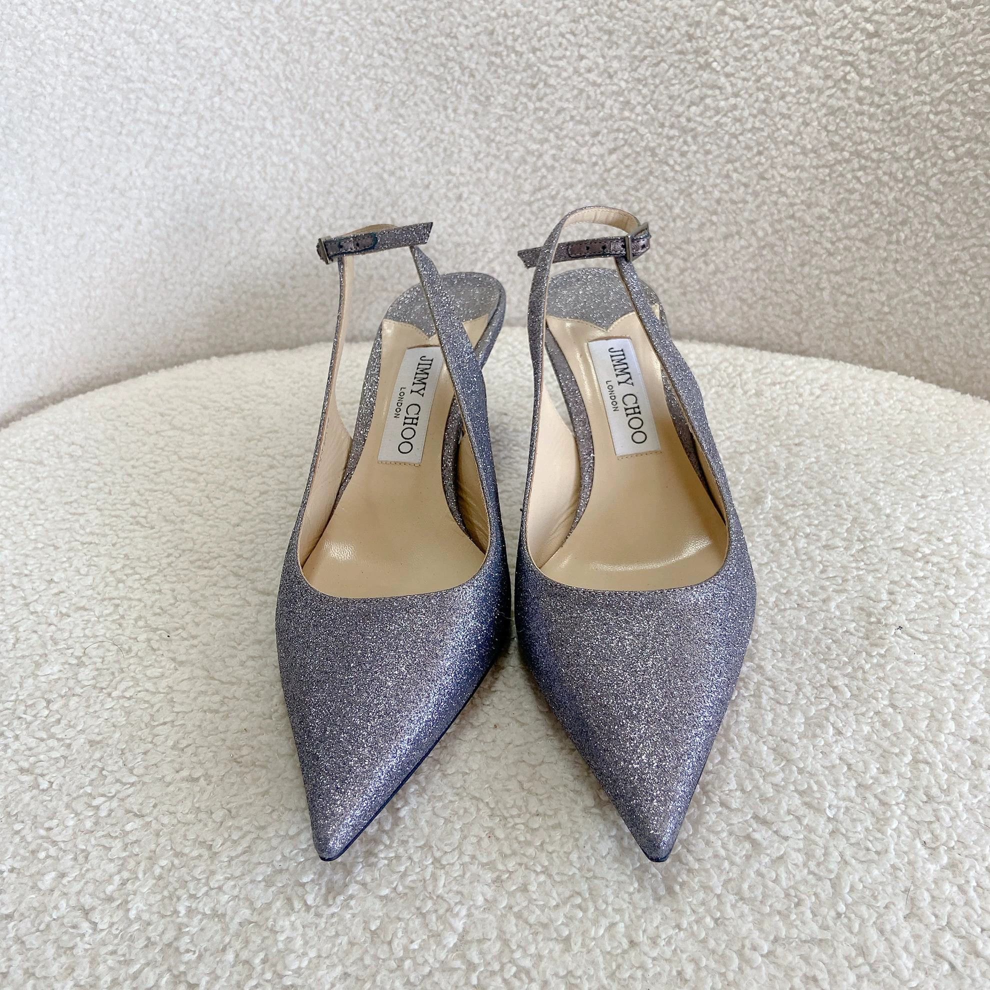 Jimmy Choo Jimmy Choo Sparkle Pointed Toe High Heels 39 Size US 8.5 / IT 38.5 - 2 Thumbnail