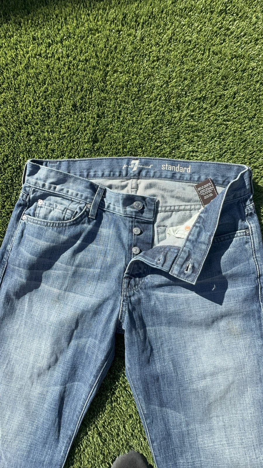 7 For All Mankind 7 for all mankind denim pants Size US 33 - 2 Thumbnail