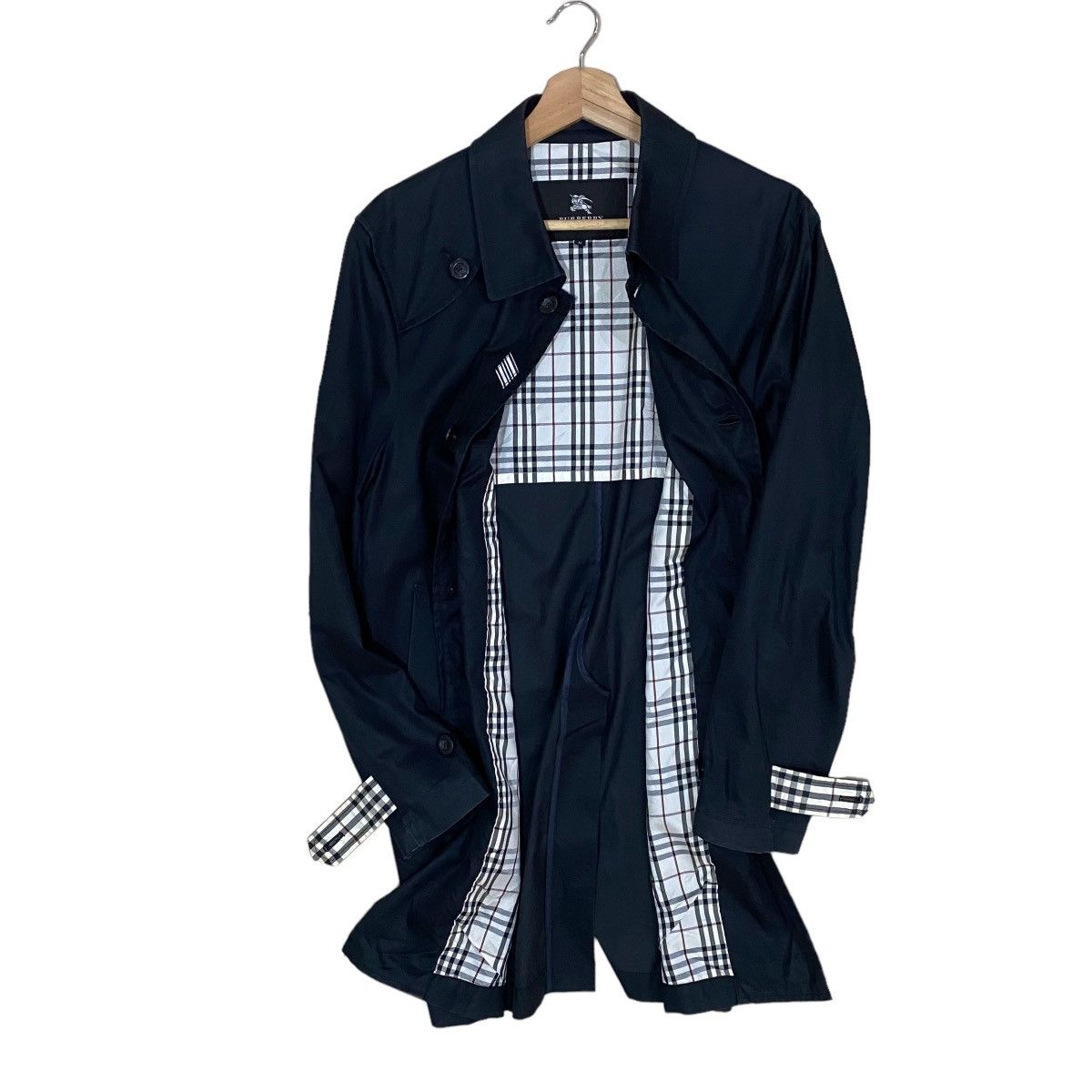 Burberry 🔥BURBERRY BLACK LABEL NOVACHECK OVERCOAT JACKET Size US S / EU 44-46 / 1 - 1 Thumbnail
