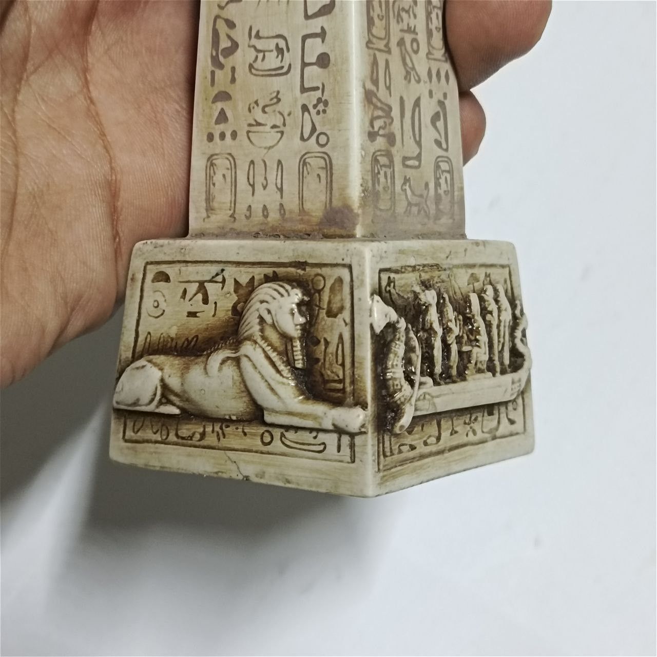 Handmade Egyptian Obelisk Statue – Ancient Hieroglyphic Decor Size ONE SIZE - 3 Thumbnail