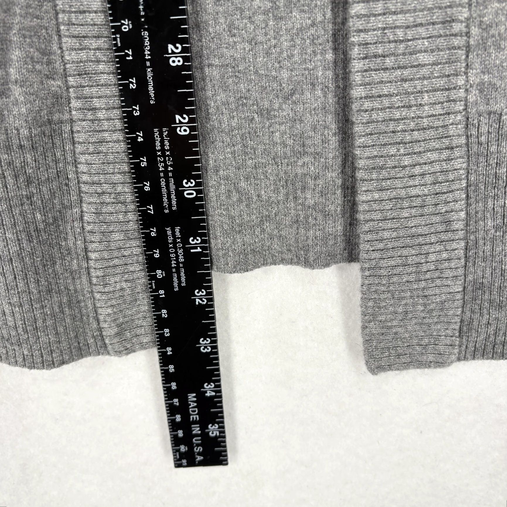 Theory Theory Cardigan Sweater Womens Small Gray Hooded Open Front Pockets Merino Knit Size S / US 4 / IT 40 - 7 Thumbnail