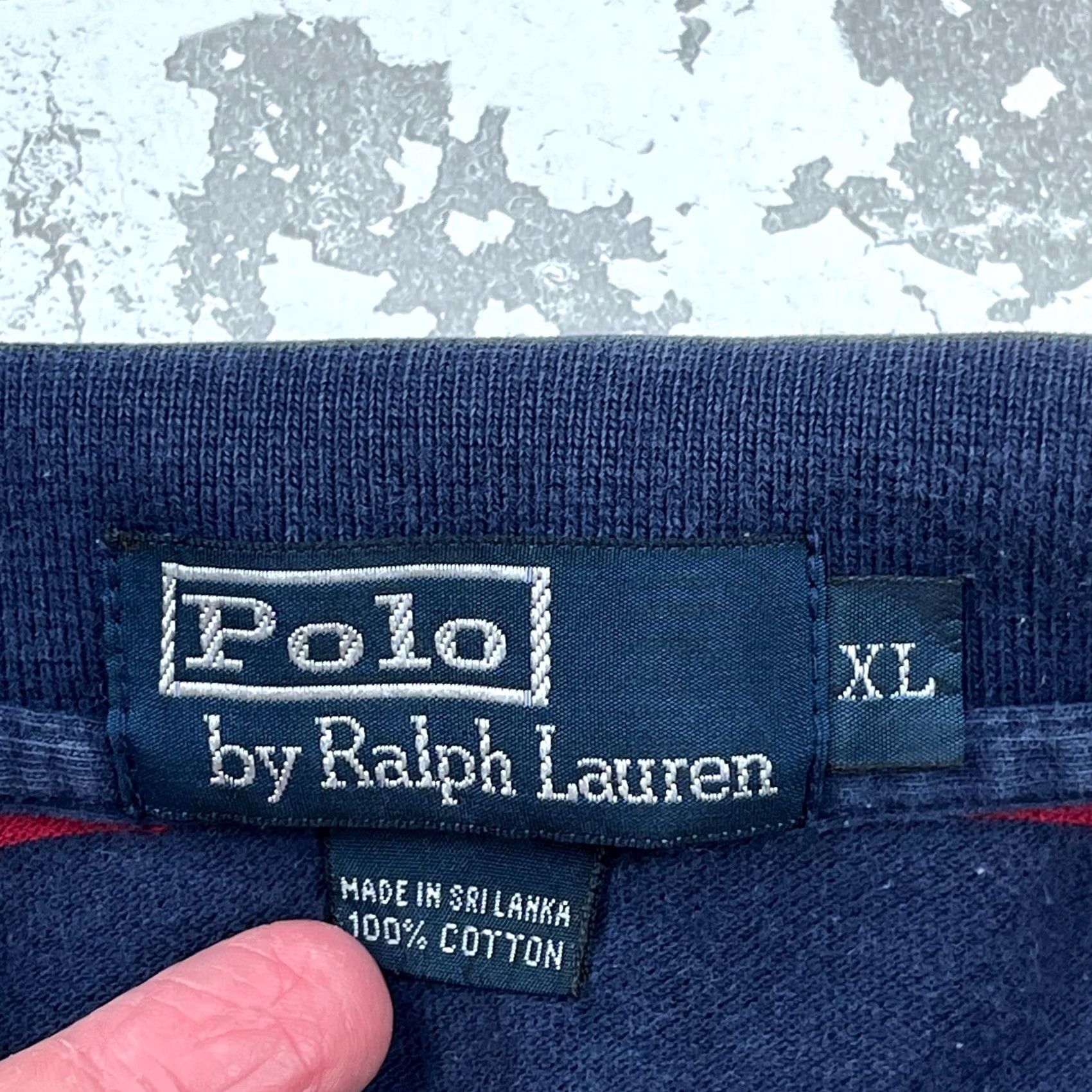 Polo Ralph Lauren VINTAGE Polo Ralph Lauren Shirt Men XL Blue Red Striped Rugby Gold NYC Crest Y2K Size US XL / EU 56 / 4 - 6 Thumbnail