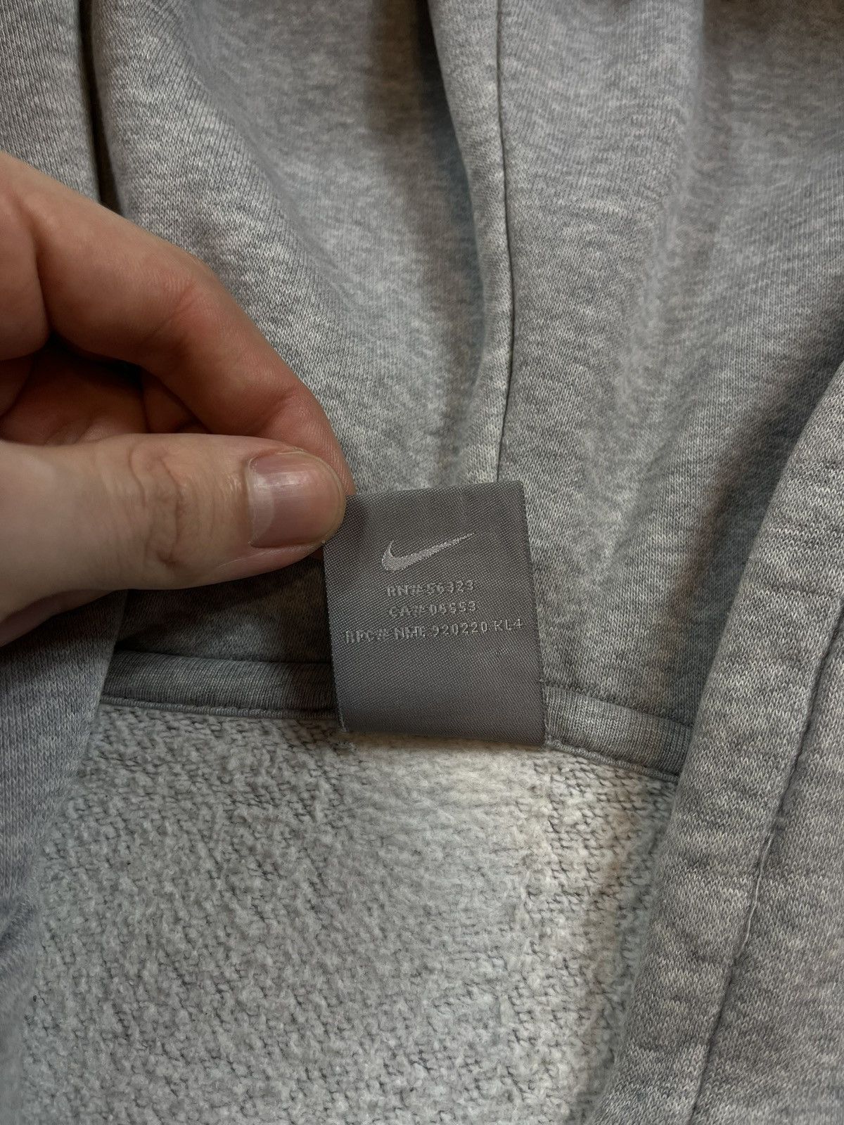Nike × Vintage 90s Nike Swoosh Vintage Y2K Oversized Faded Retro Zip Hoodie Size US XL / EU 56 / 4 - 4 Thumbnail