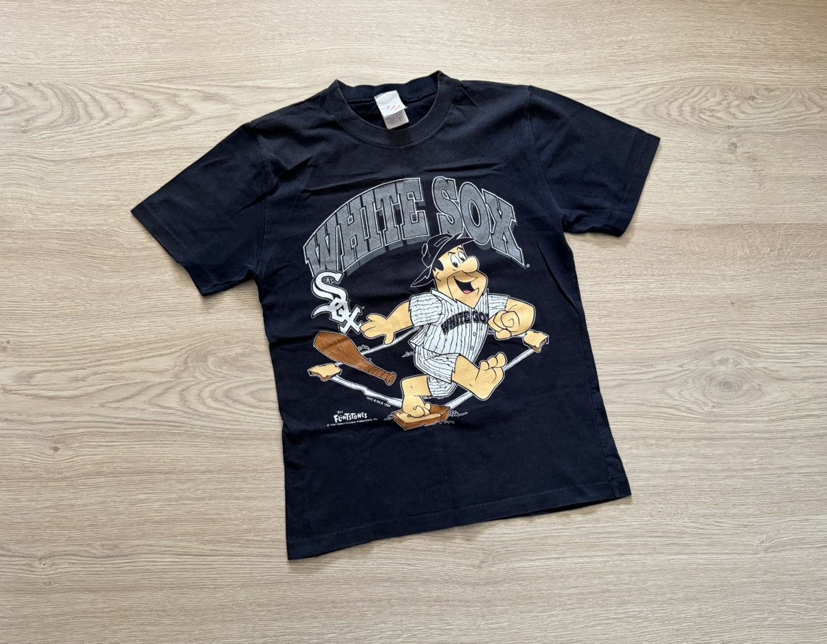 MLB Vintage 90’s 1994 White Socks The Flintstones MLB T-Shirt Size S / US 4 / IT 40 - 1 Thumbnail