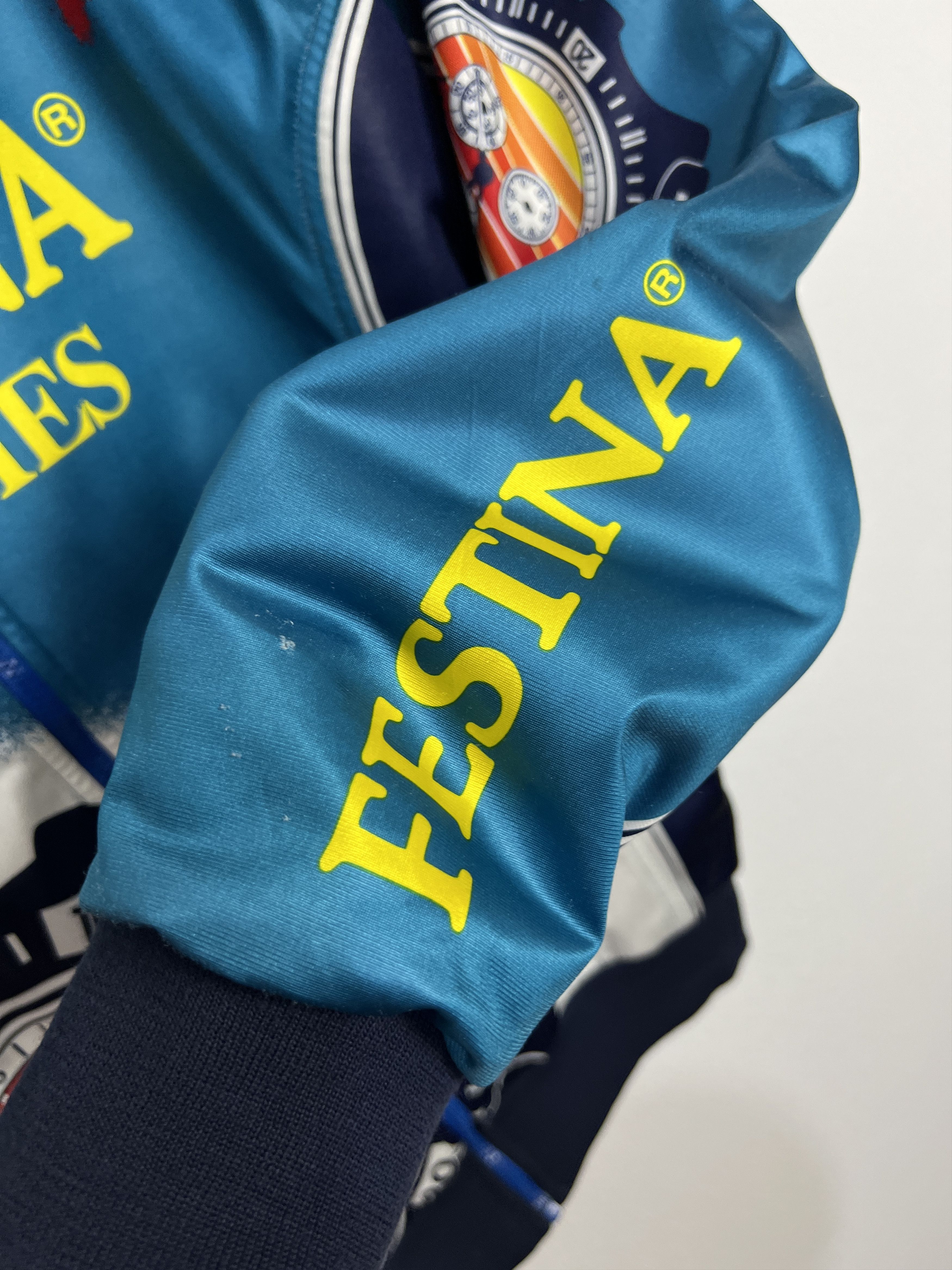 Vintage Festina Sibille Bike Jacket Cycling Long Sleeve Jersey Size US XL / EU 56 / 4 - 5 Thumbnail