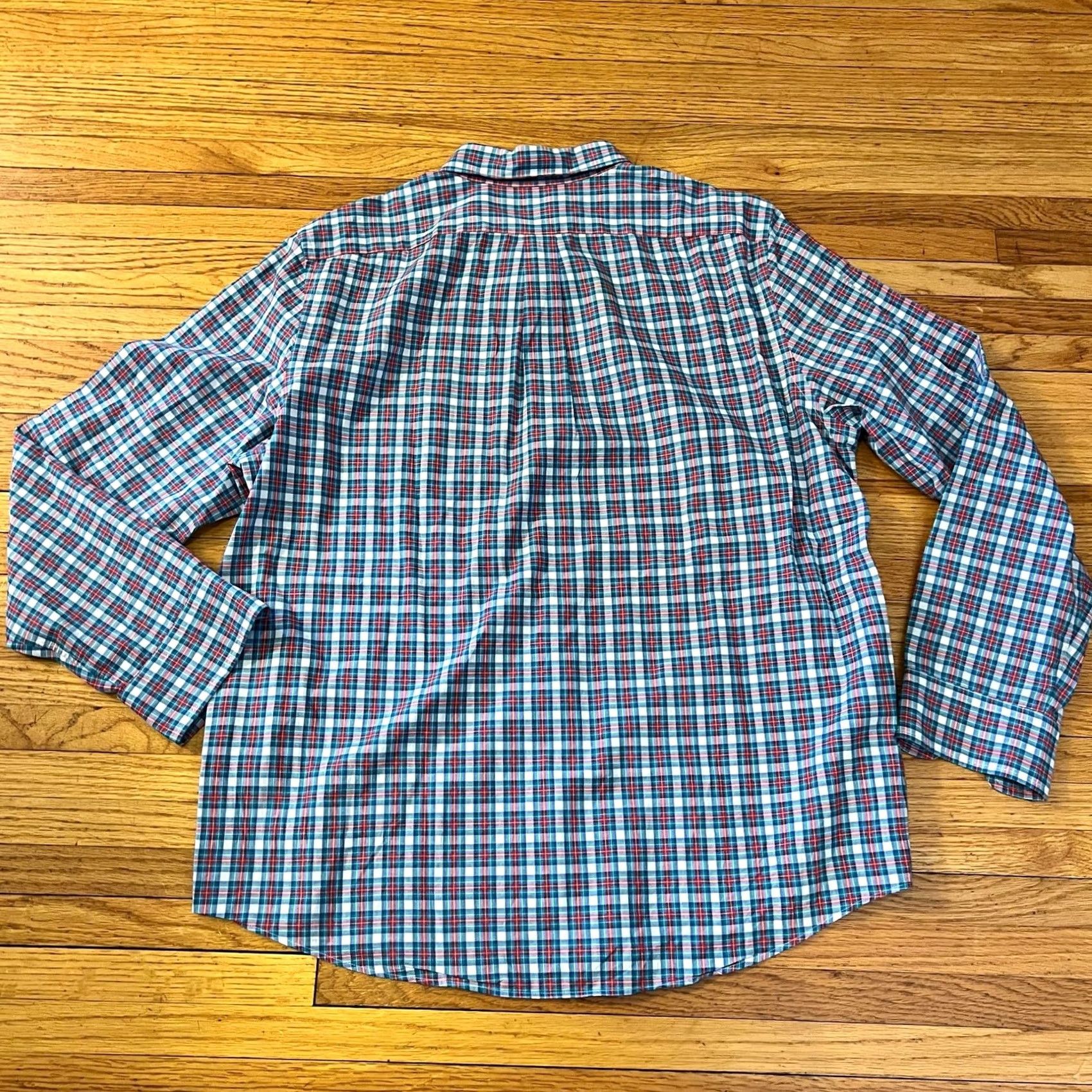 Vineyard Vines Vineyard Vines Shirt Mens Large Slim Fit Tucker Plaid Button Up Long Sleeve Blue L Regular Mens Size US L / EU 52-54 / 3 - 3 Thumbnail