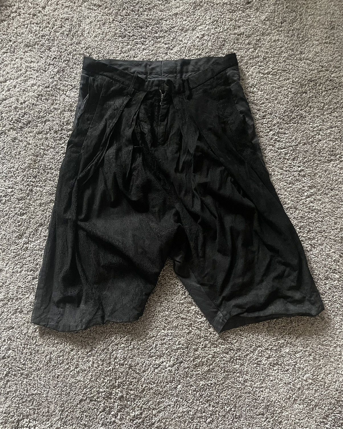 julius lambskin drop crotch shorts - Bottoms