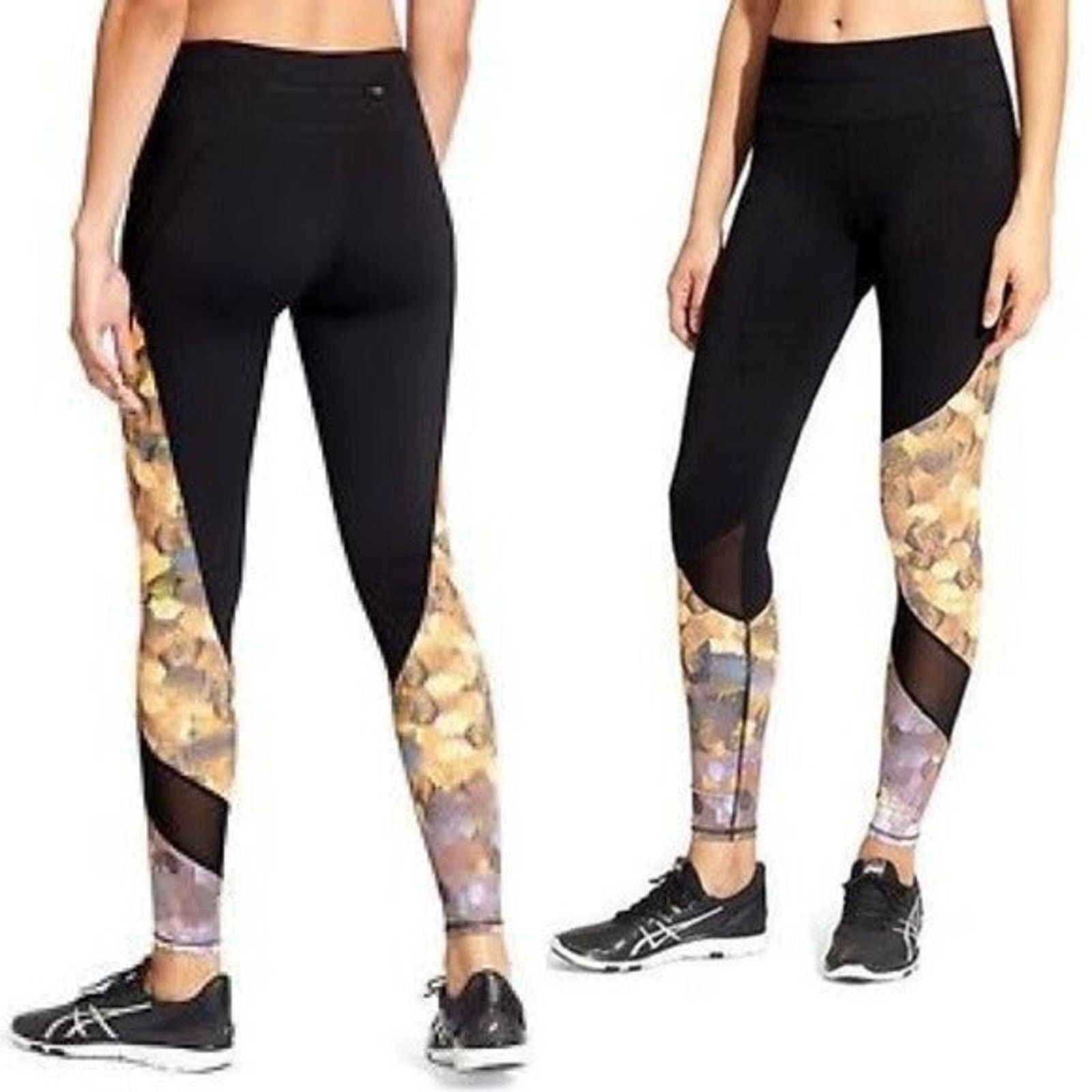 Athleta Athleta Asym Black Leggings Size 24" / US 00 / IT 34 - 1 Thumbnail