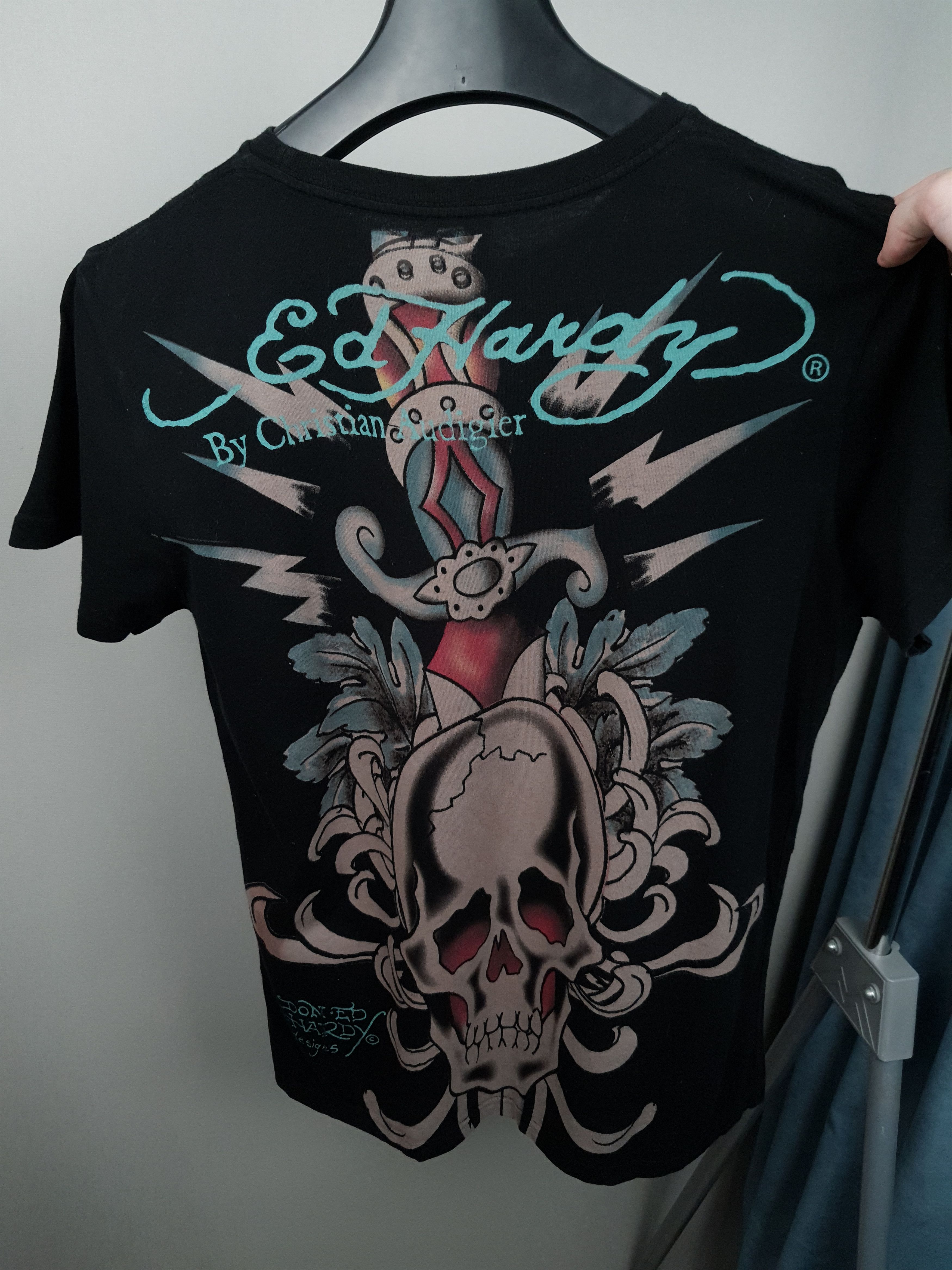 Ed Hardy Ed Hardy Tatoo All Over Print Y2K Hypebeast Crewneck Tee Size US S / EU 44-46 / 1 - 7 Thumbnail