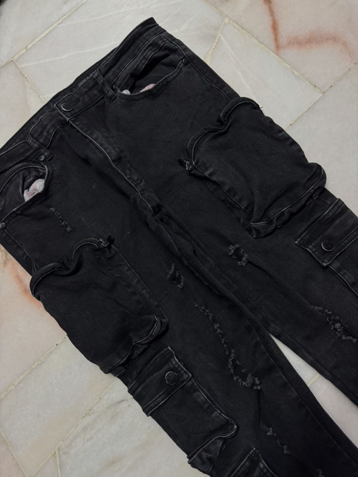 Japanese Brand LE GRANDE BLEU IFSIXWASNINE STYLE BY ROCKSTAR FLARE DENIM Size US 30 / EU 46 - 7 Thumbnail