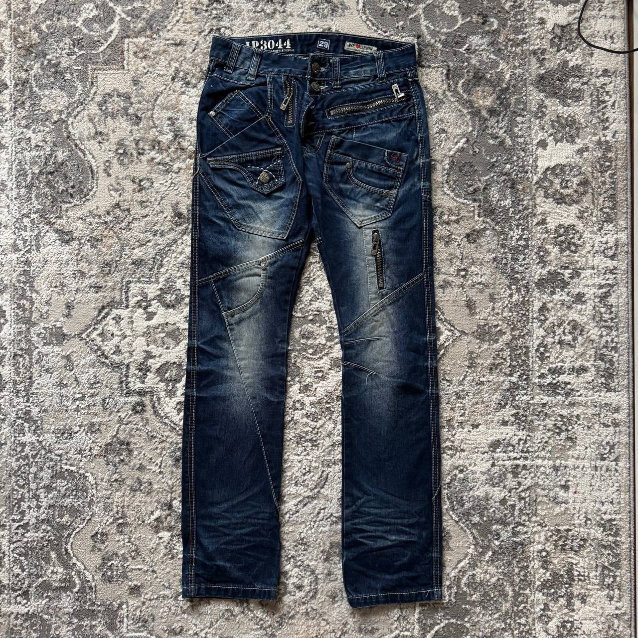 Japanese Brand Vintage Archive Japrag by Okishana Samoki Patch Work Jeans Size US 29 - 2 Thumbnail