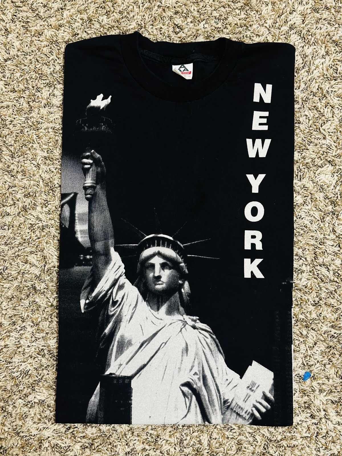 Vintage 1998 New York Statue Of Liberty AOP Size US L / EU 52-54 / 3 - 1 Thumbnail