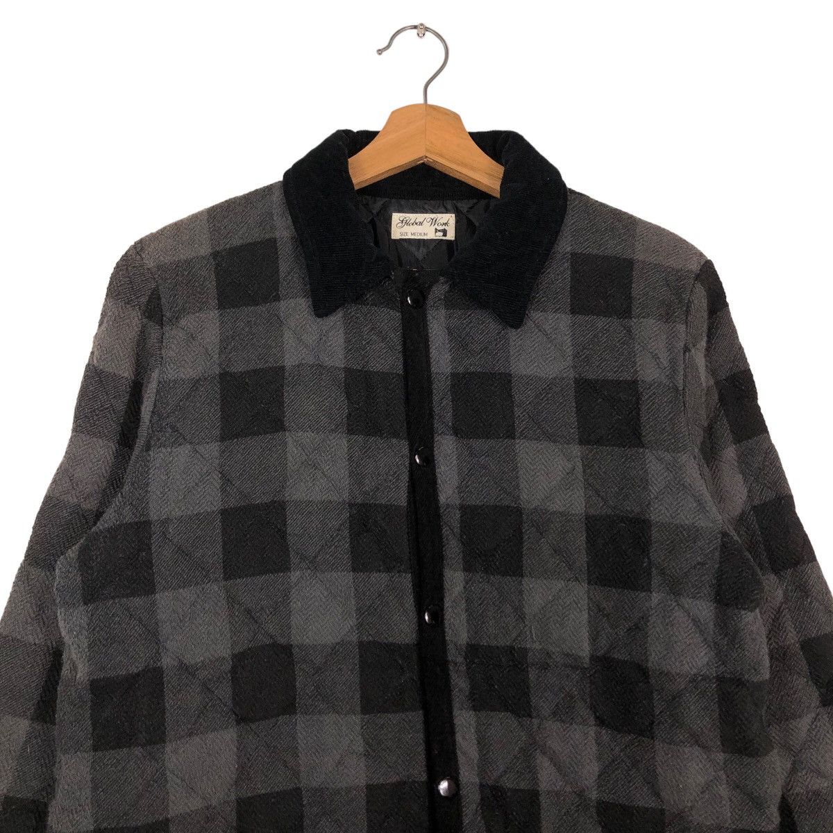 Issey Miyake 🔥Vintage Quilted Button Jacket Global Work Japan Tartan Size US M / EU 48-50 / 2 - 3 Thumbnail