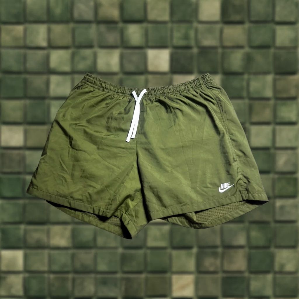 Nike Nike Woven Flow Shorts Mens 2XL Olive Green DR5678 Size US 39 - 1 Thumbnail