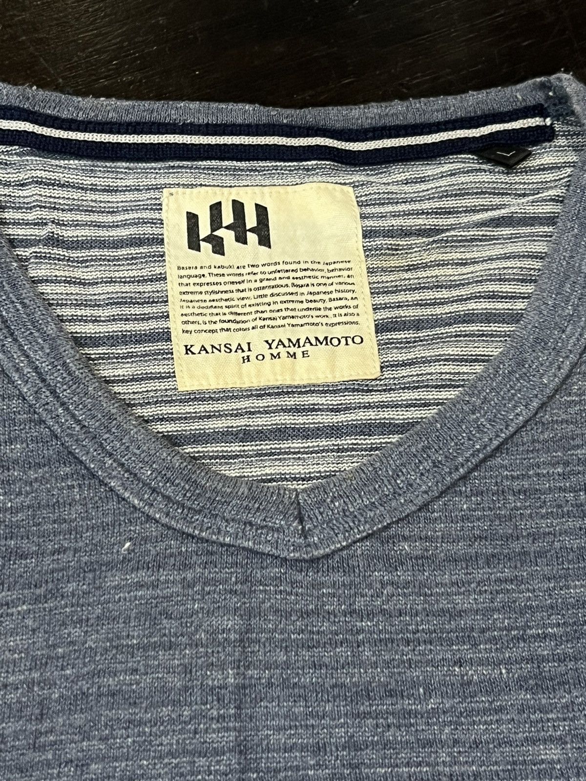 Kansai Yamamoto Kansai Yamamoto Homme Knit Tee Size US L / EU 52-54 / 3 - 4 Thumbnail