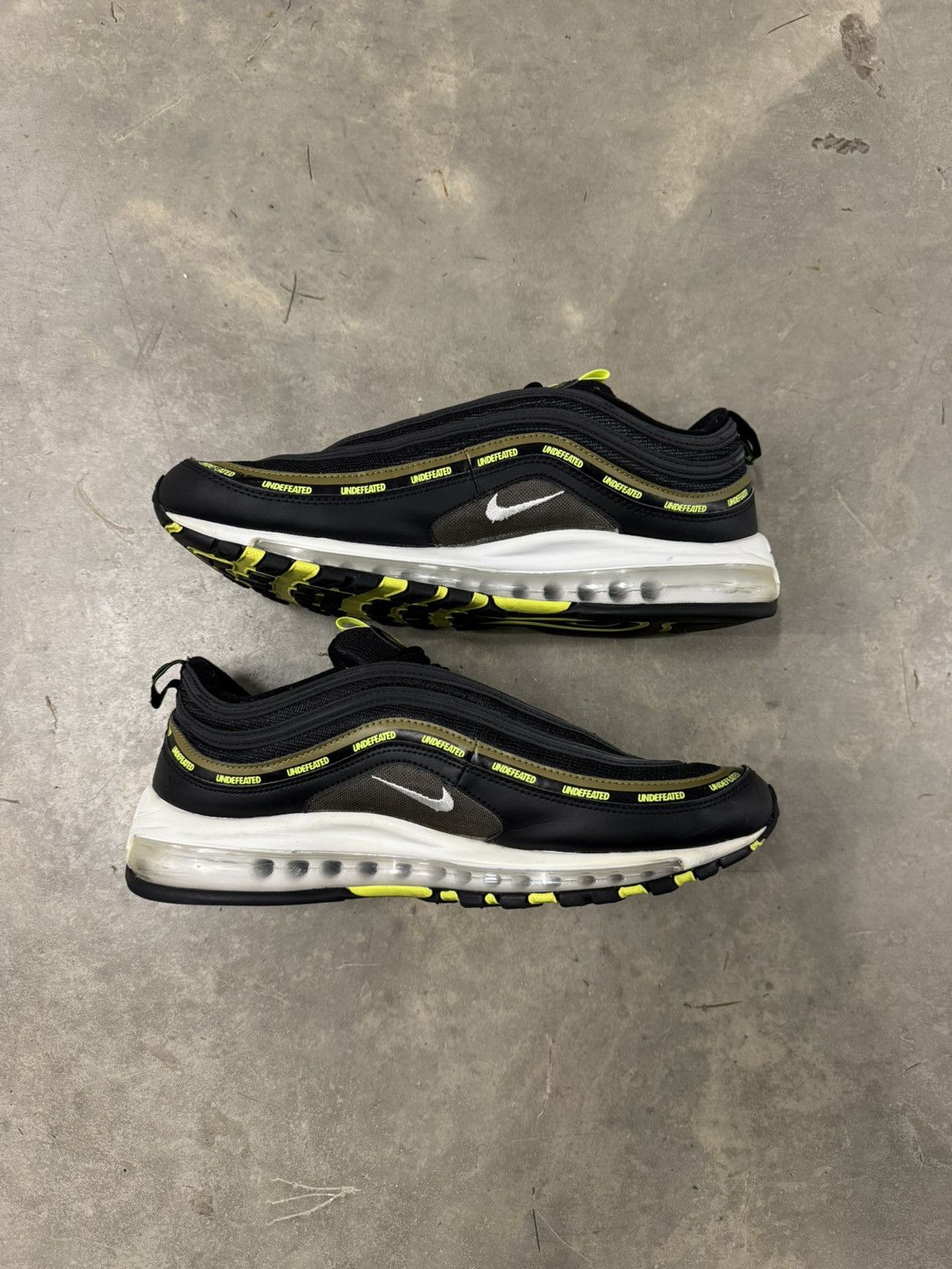 Nike Nike Air Max 97 Undefeated Black Volt Size 12 Size US 12 / EU 45 - 3 Thumbnail