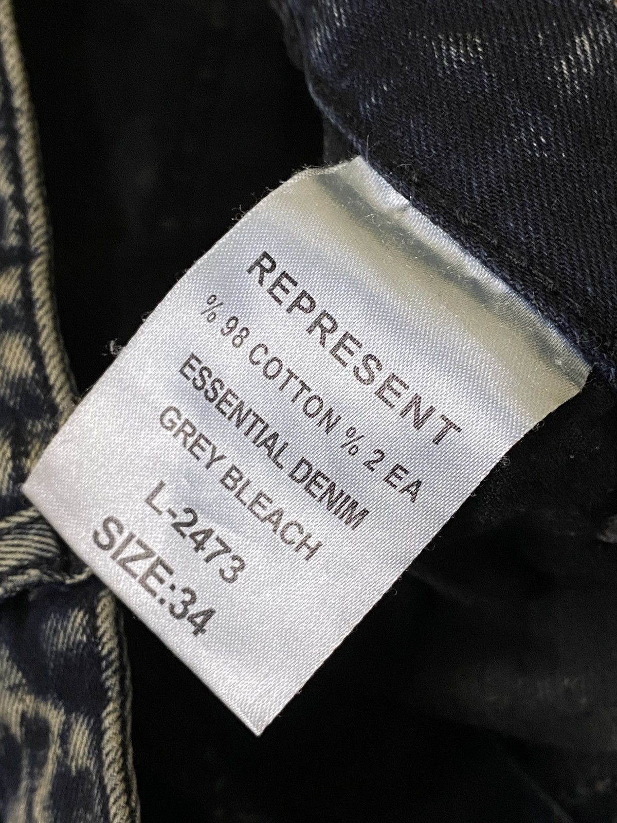 Represent Clo. Represent Acid Washed Slim Fit Amiri Style Jeans Size: M Size US 32 / EU 48 - 6 Thumbnail