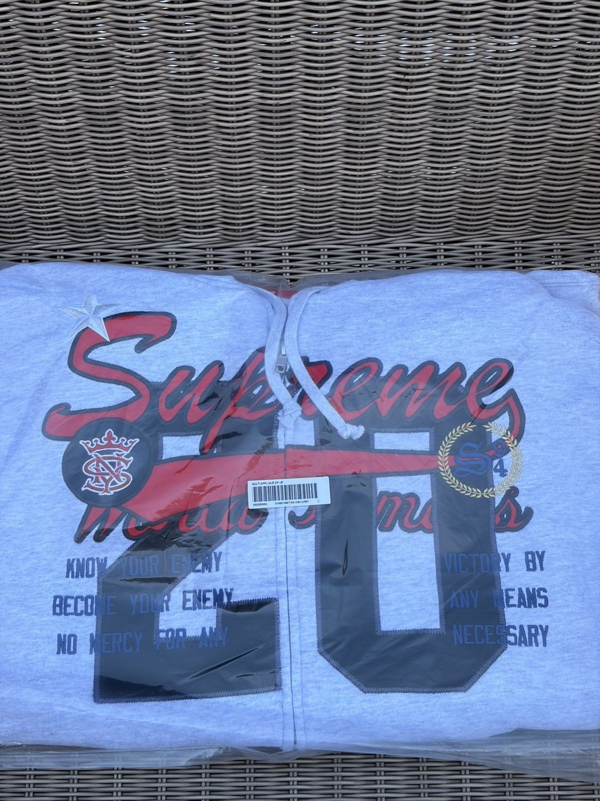 Supreme Supreme Warriors Applique Zip Up Hooded Sweatshirt Size US L / EU 52-54 / 3 - 3 Thumbnail