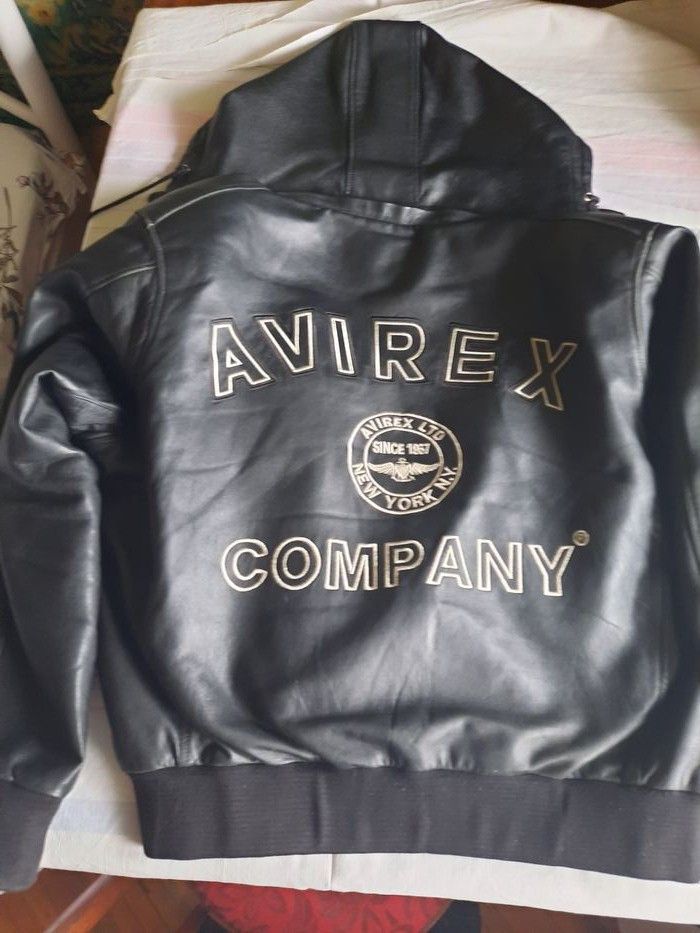 Avirex AVIREX leather jacket, vintage, 90s hip hop 1990s varsity M Size US M / EU 48-50 / 2 - 2 Thumbnail