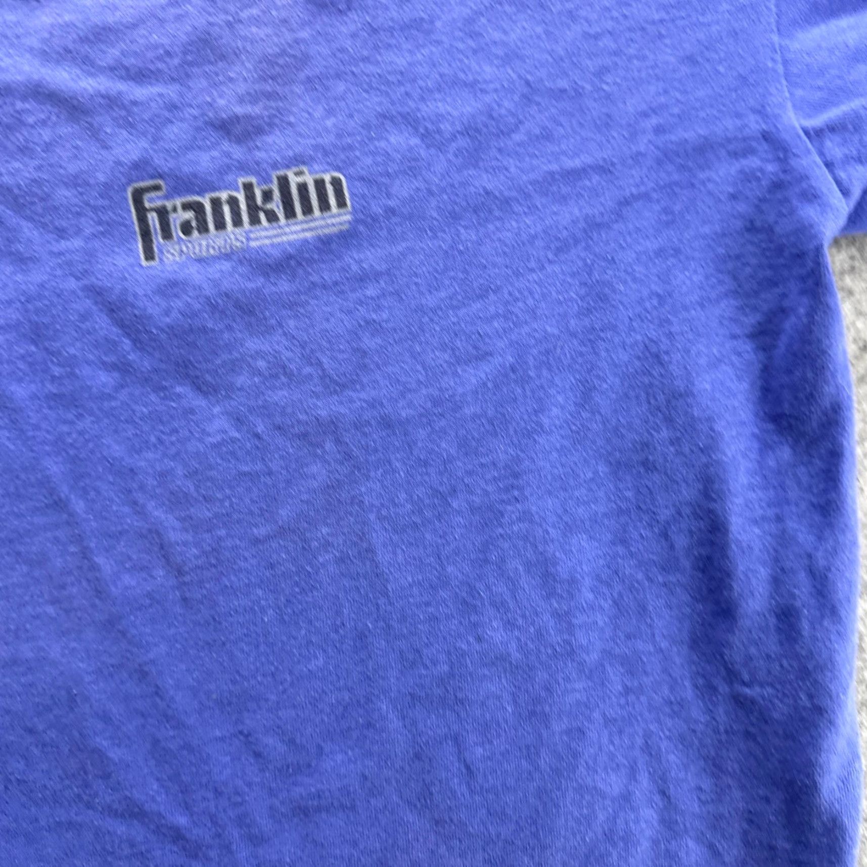 Vintage VINTAGE Franklin T-Shirt Mens Large Blue 90s Sports Athletic Made in USA Size US L / EU 52-54 / 3 - 6 Thumbnail