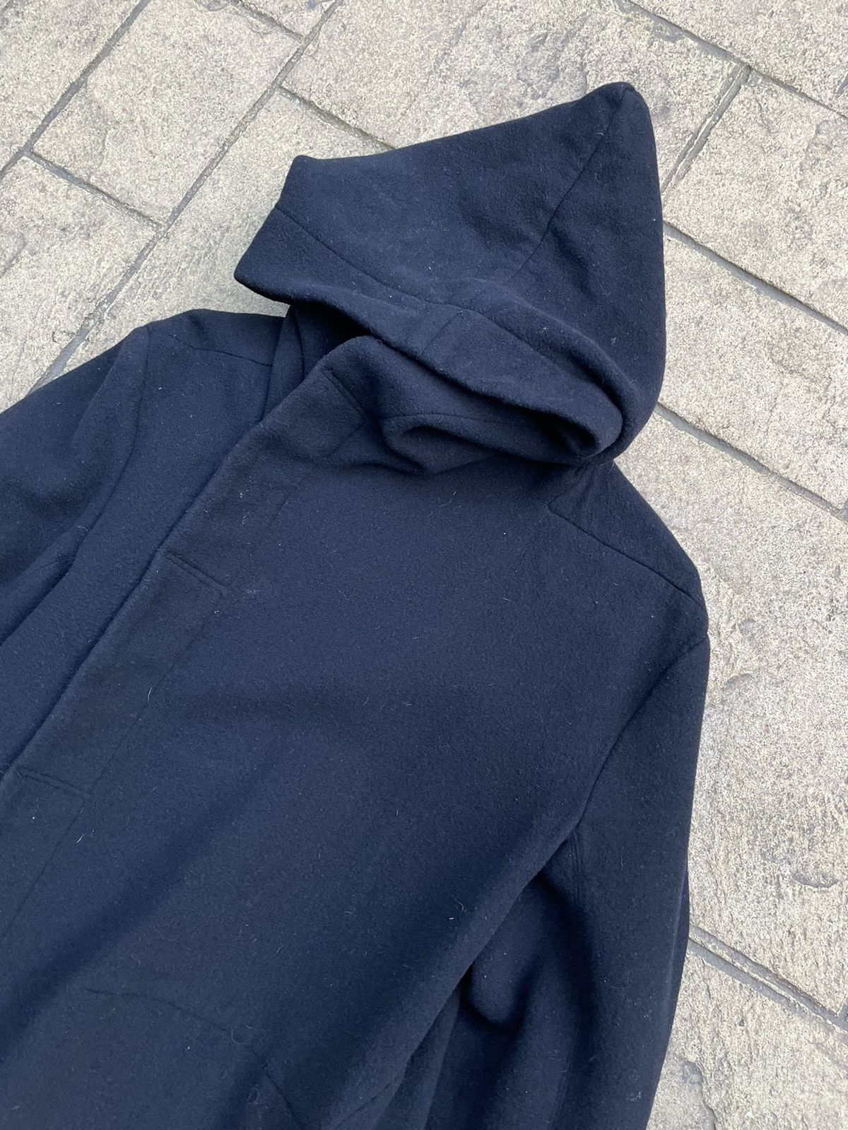 Rick Owens Rick Owens Drkshdw Coat Jacket Hooded Black Size US M / EU 48-50 / 2 - 2 Thumbnail