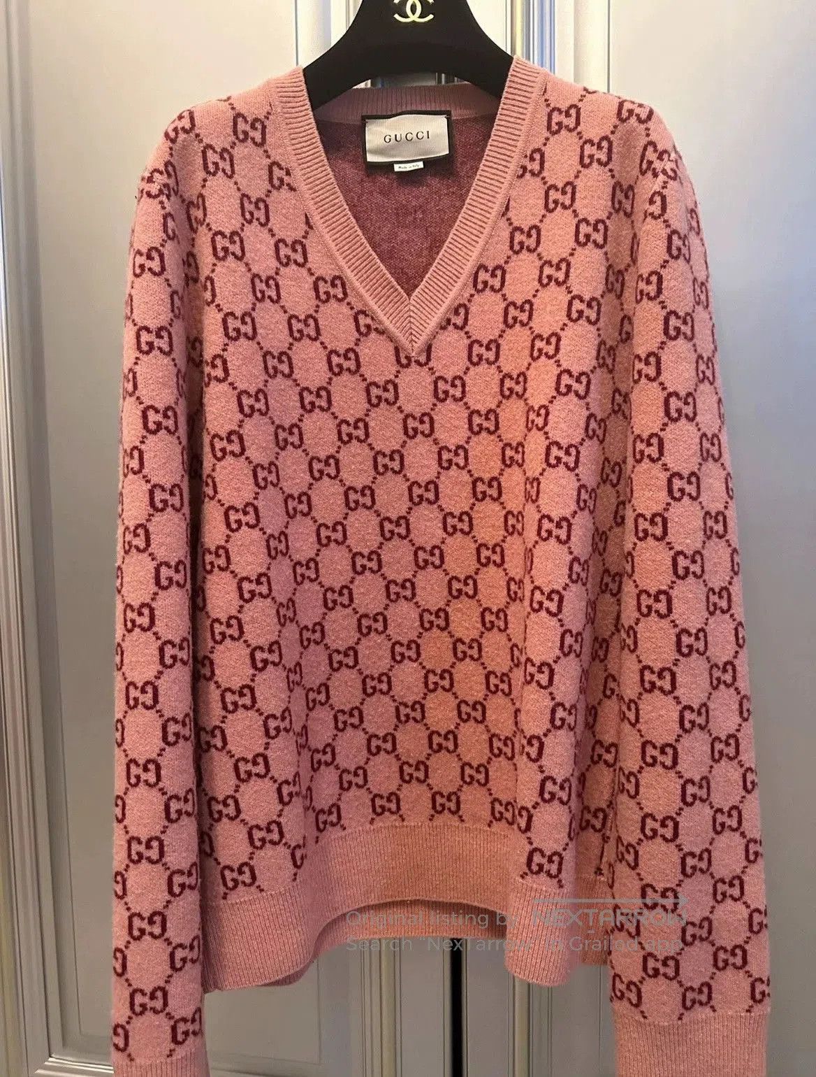 Gucci Gucci Logo Knit Cashmere Sweater S. Size US S / EU 44-46 / 1 - 1 Thumbnail