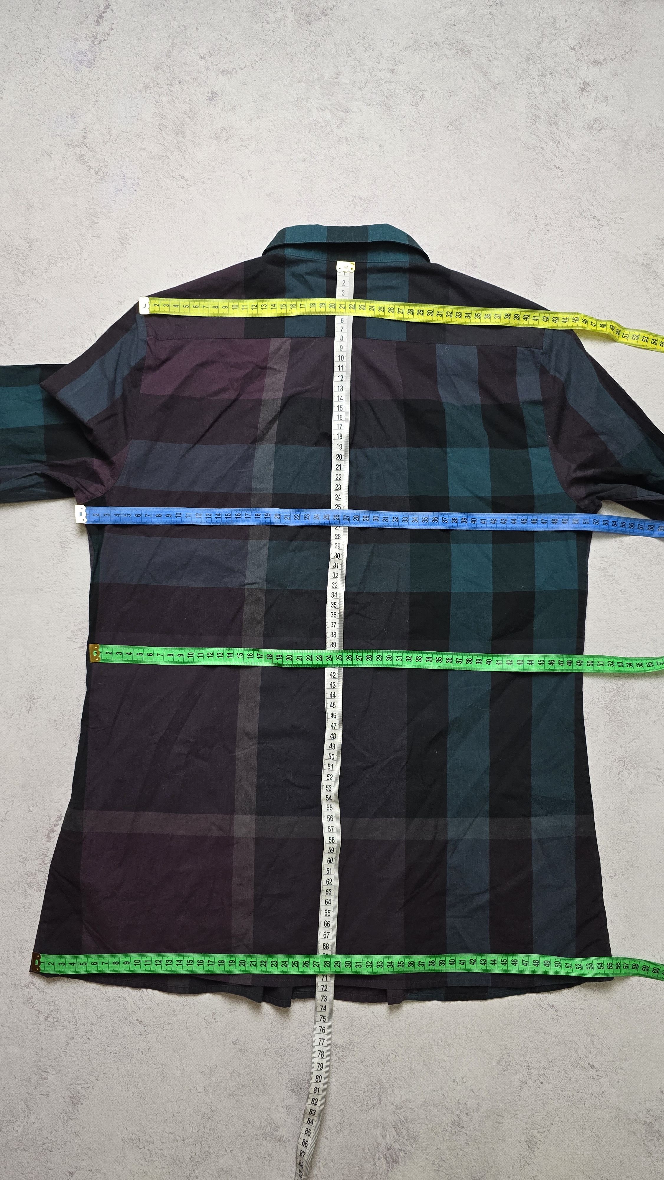 Burberry Burberry Brit Dark Plaid Shirt Nova Check Cotton Button Up Size L / US 10 / IT 46 - 3 Thumbnail